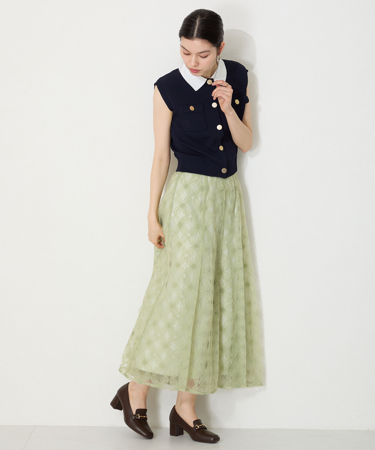 ORiental TRaffic「【跳べるパンプス/シリーズ累計１５０万足突破 】ビット ヒールローファー /R-3214 厚手クッション」|パンプス|