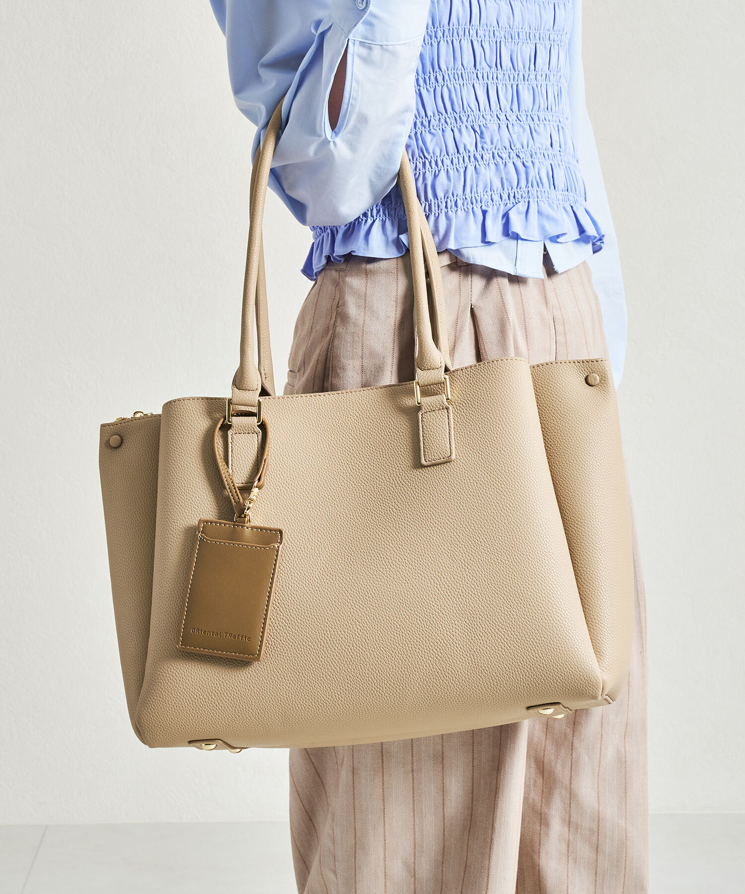 ORiental TRaffic「【BAG】A4横長トートバッグ/BA-220 通勤 通学 オフィスカジュアル 人気 トレンド 売れてる」|トートバッグ|