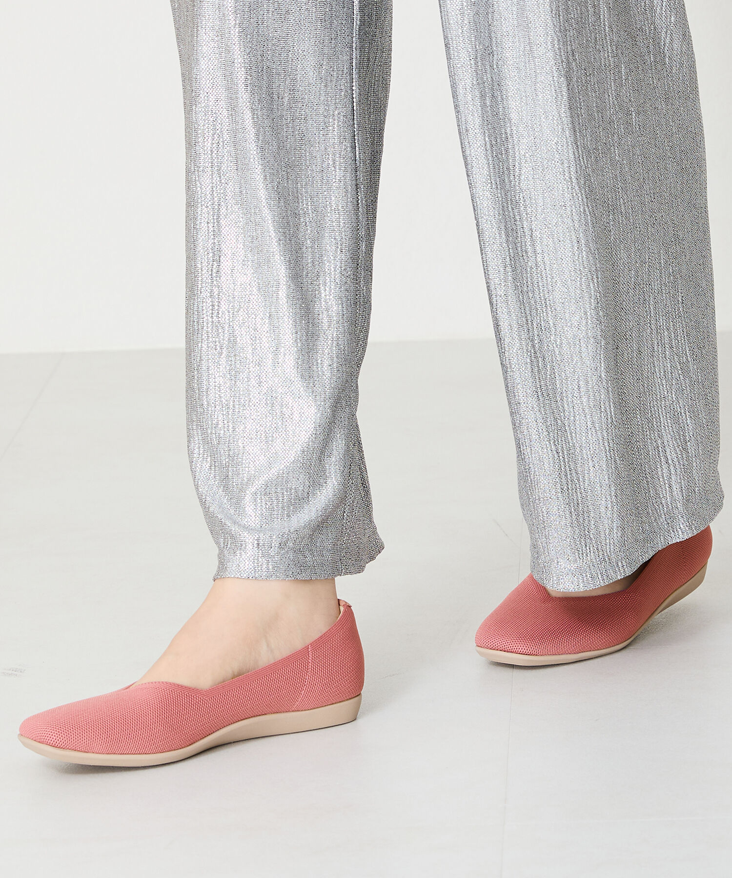 ORiental TRaffic「【洗濯OK】 ニットパンプス /R-3215 軽量 フラット ニット 通気性 柔らかい」|パンプス|