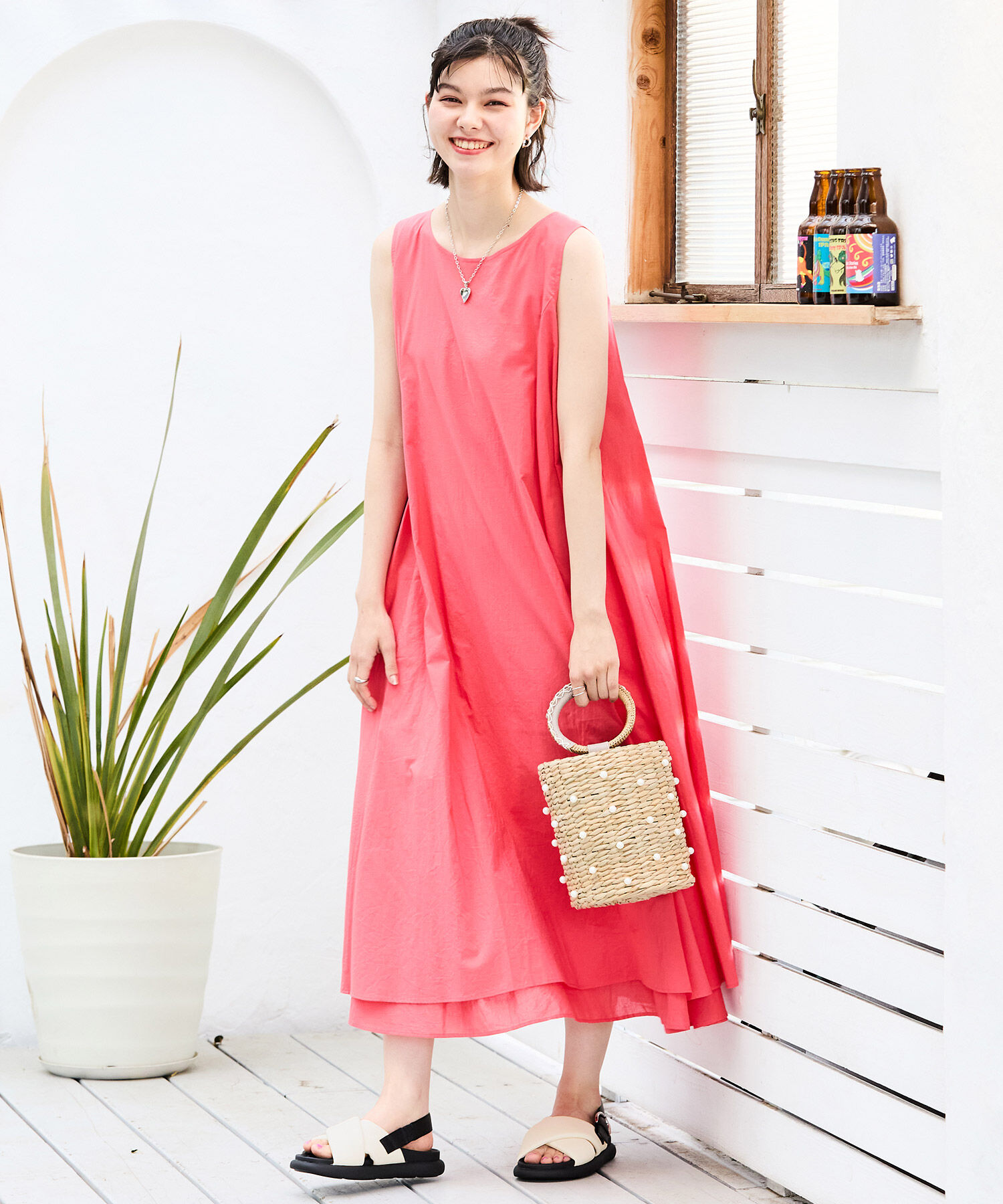 ORiental TRaffic「クロスベルトコンフォートサンダル/41240 サンダル フラット フィット 人気 売れてる トレンド」|サンダル|