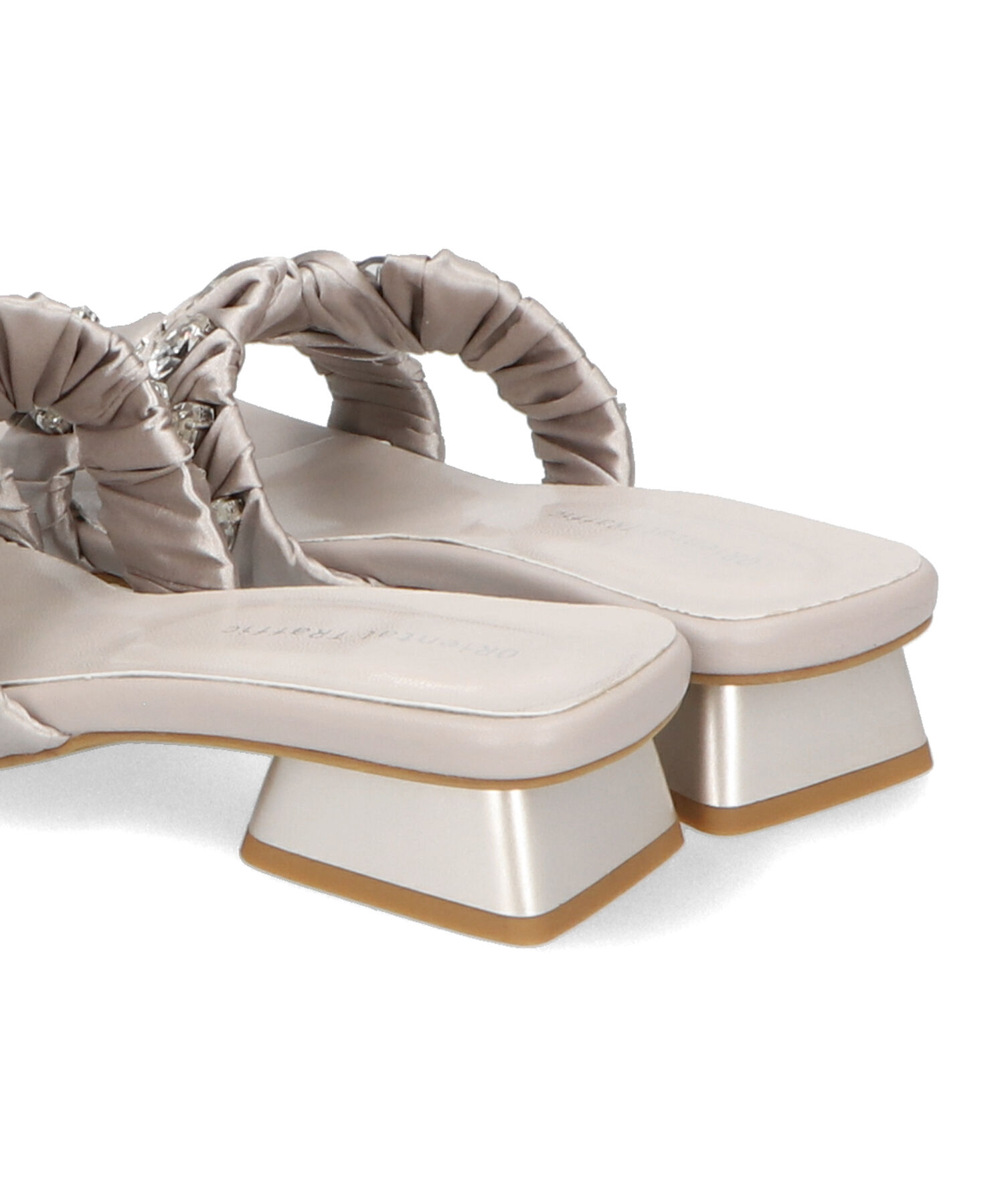 ORiental TRaffic「ビジューサテンベルトサンダル/41245」|サンダル|