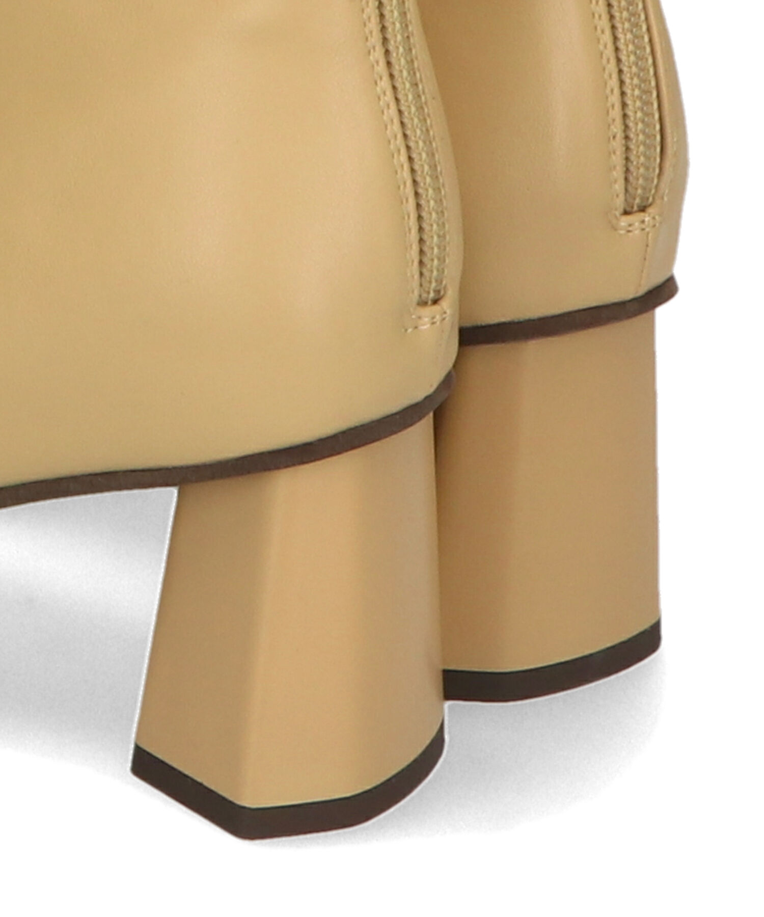 ORiental TRaffic「変形 ヒール ラウンドトゥ ショートブーツ /41405 太ヒール ヒール6.3ｃｍ」|ショートブーツ|