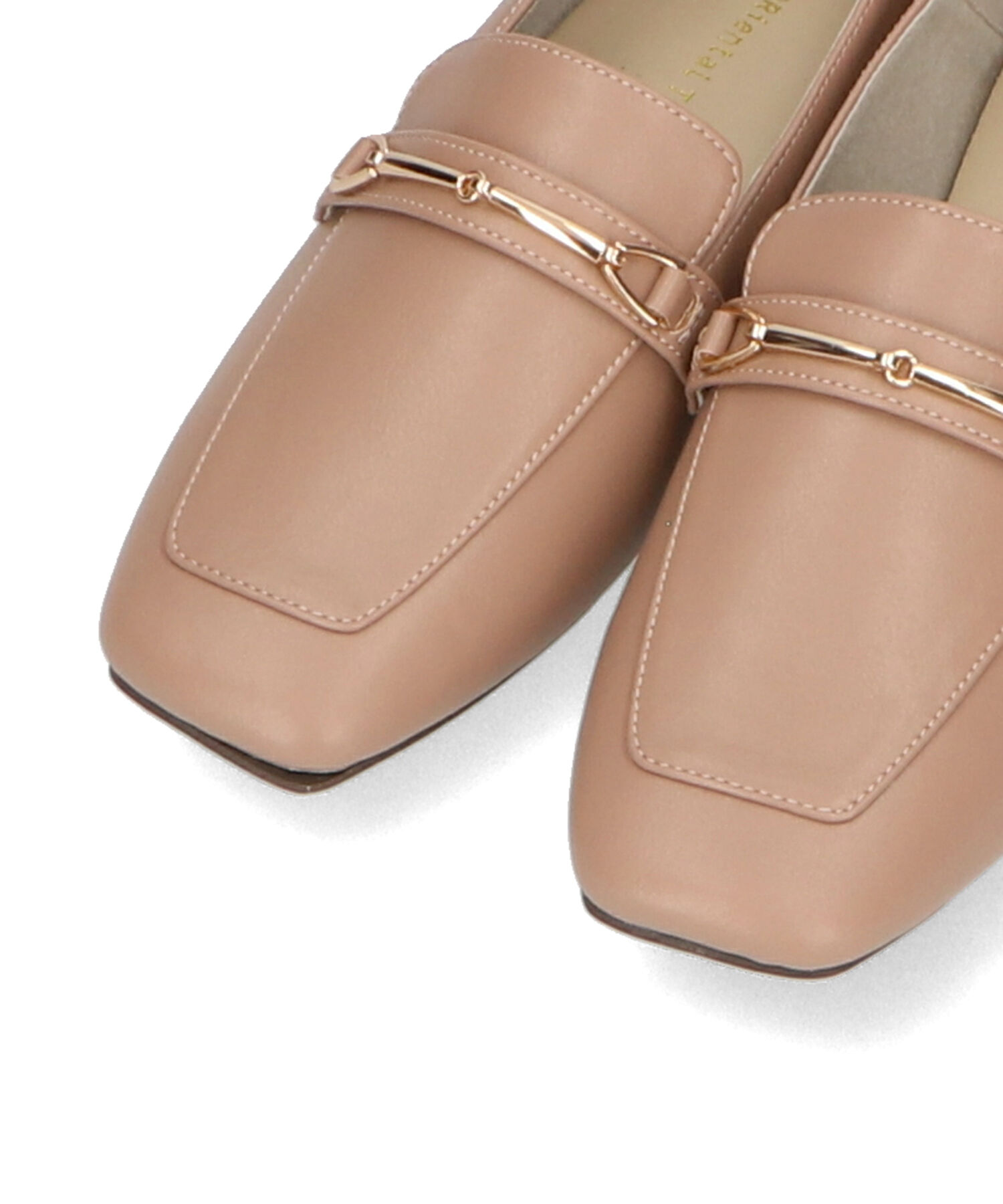 WA Oriental TRaffic「スクエアトゥモチーフ バブーシュ ローファー /42308 柔らかい フラット」|パンプス|