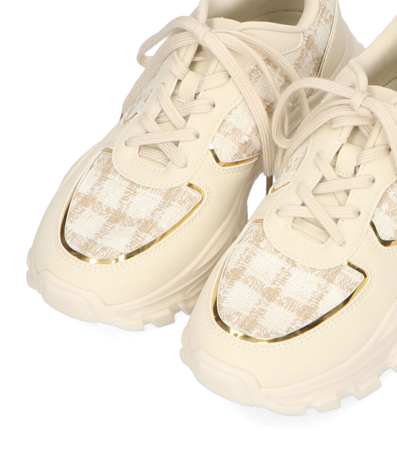 ORiental TRaffic「2WAYシューレースツイードスニーカー/OT3746」|スニーカー|