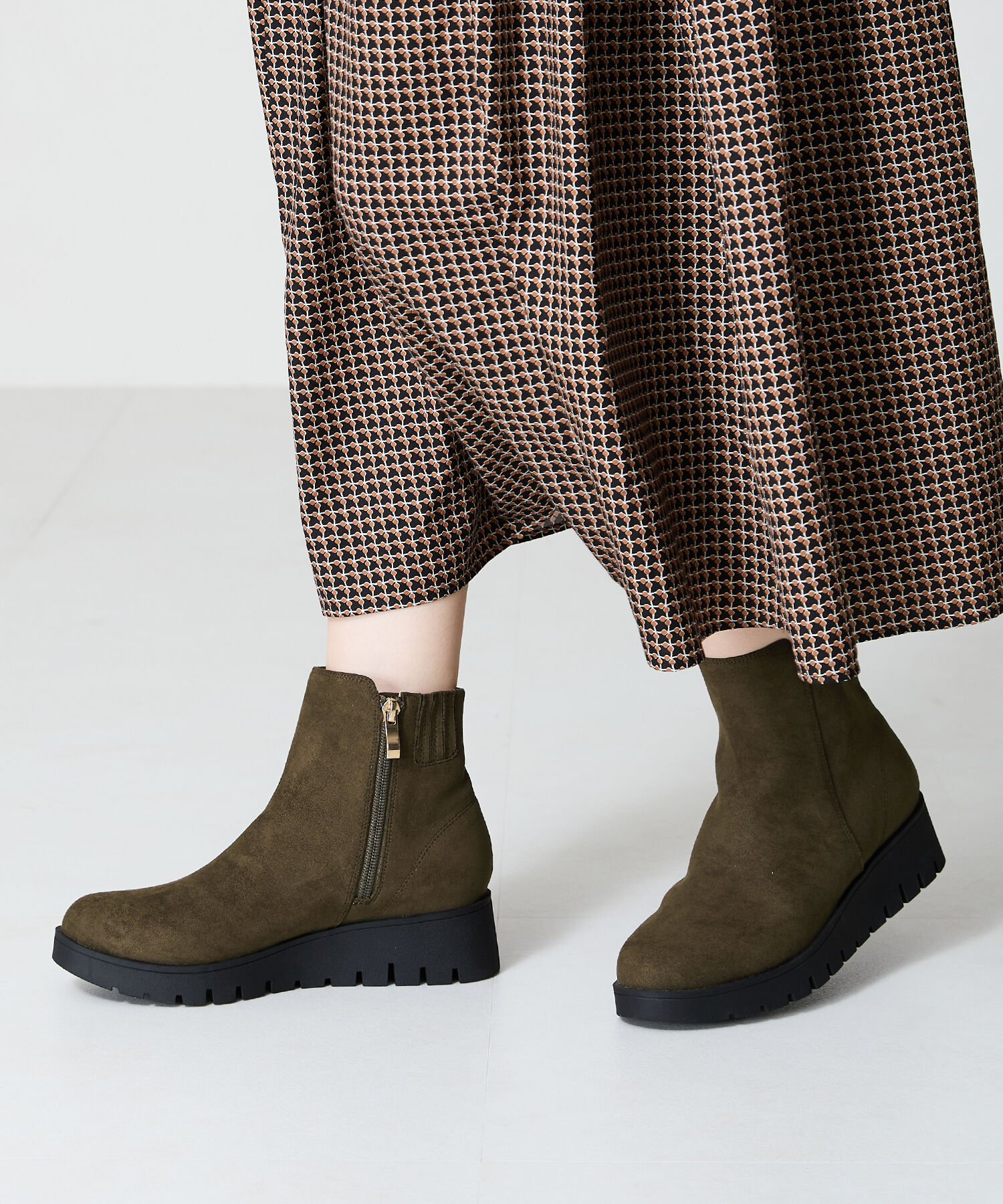 WA Oriental TRaffic「●2024秋冬新作●ウエッジソールショートブーツ/42405」|ショートブーツ|