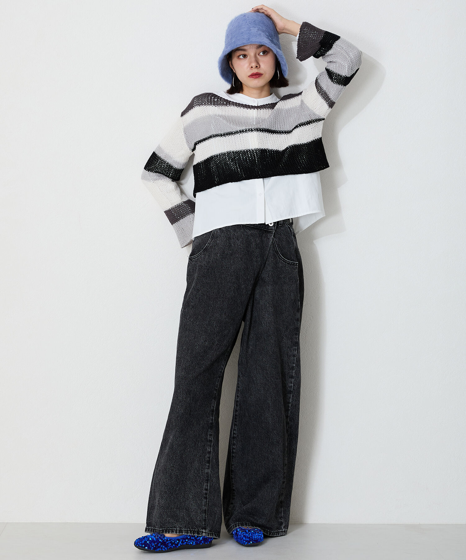 ORiental TRaffic「【跳べるパンプス/シリーズ累計１５０万足突破】スパンコール スクエアトゥ バレエシューズ R-3216」|パンプス|