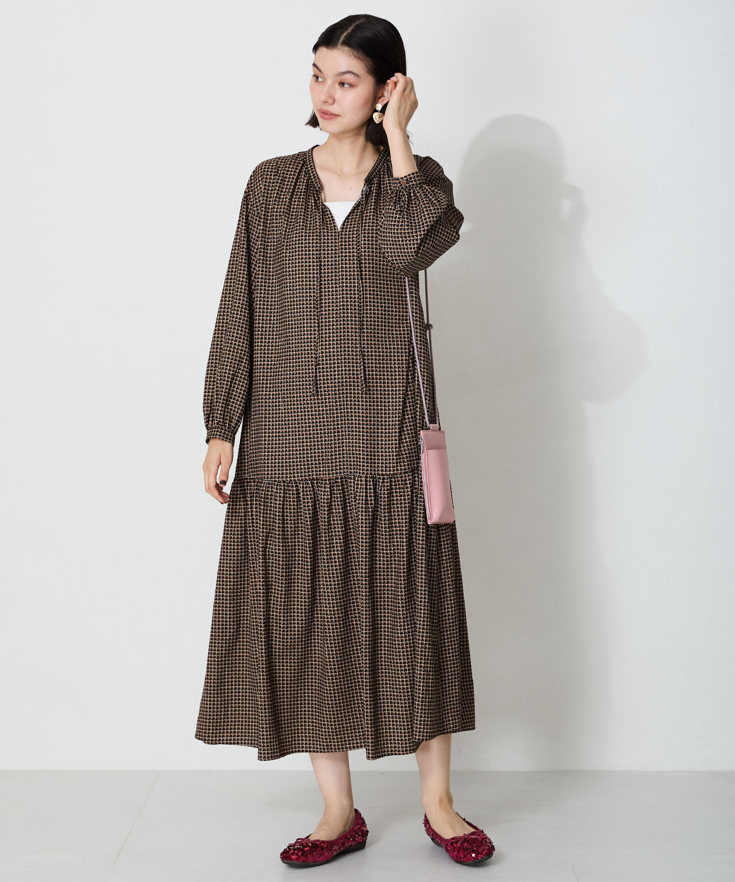 ORiental TRaffic「【跳べるパンプス/シリーズ累計１５０万足突破】スパンコール スクエアトゥ バレエシューズ R-3216」|パンプス|