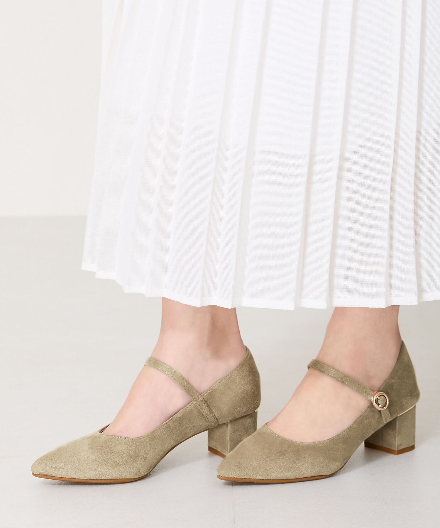 WA Oriental TRaffic「●2025春夏新作●ポインテッドトゥストラップパンプス/52103」|パンプス|GREEN