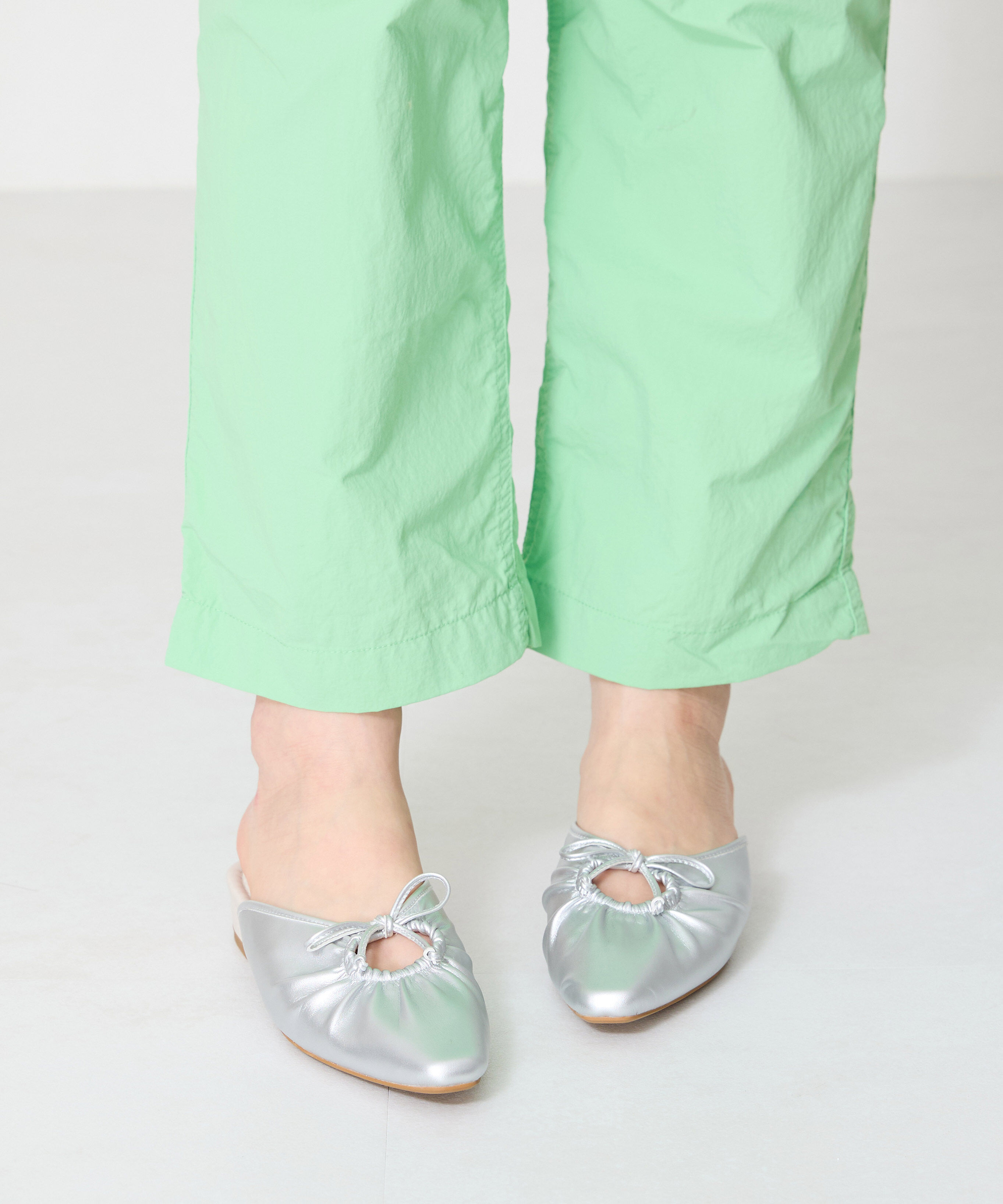 WA Oriental TRaffic「●2025春夏新作●スクエアトゥギャザーリボンミュール/52107」|パンプス|