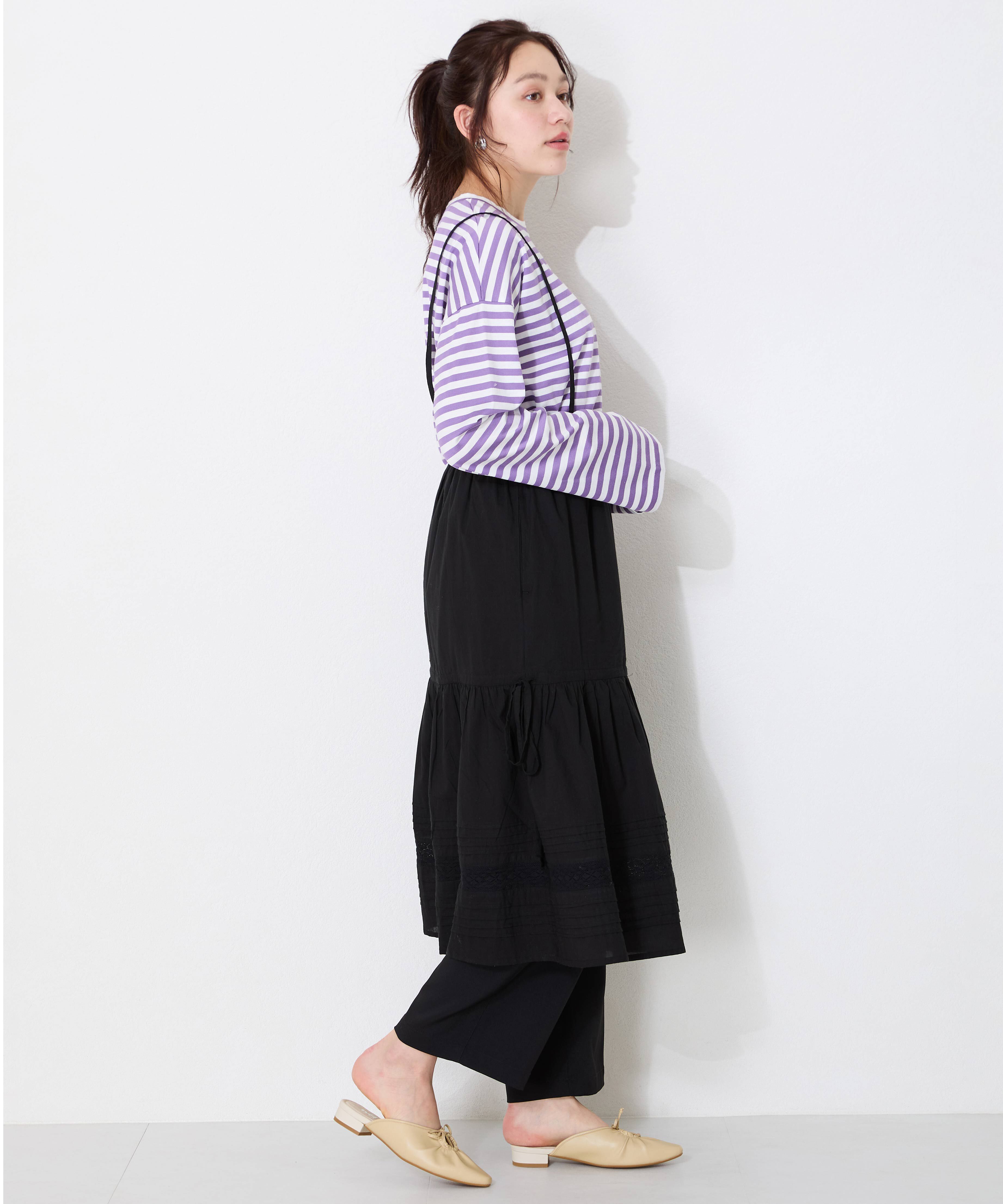 WA Oriental TRaffic「●2025春夏新作●スクエアトゥギャザーリボンミュール/52107」|パンプス|