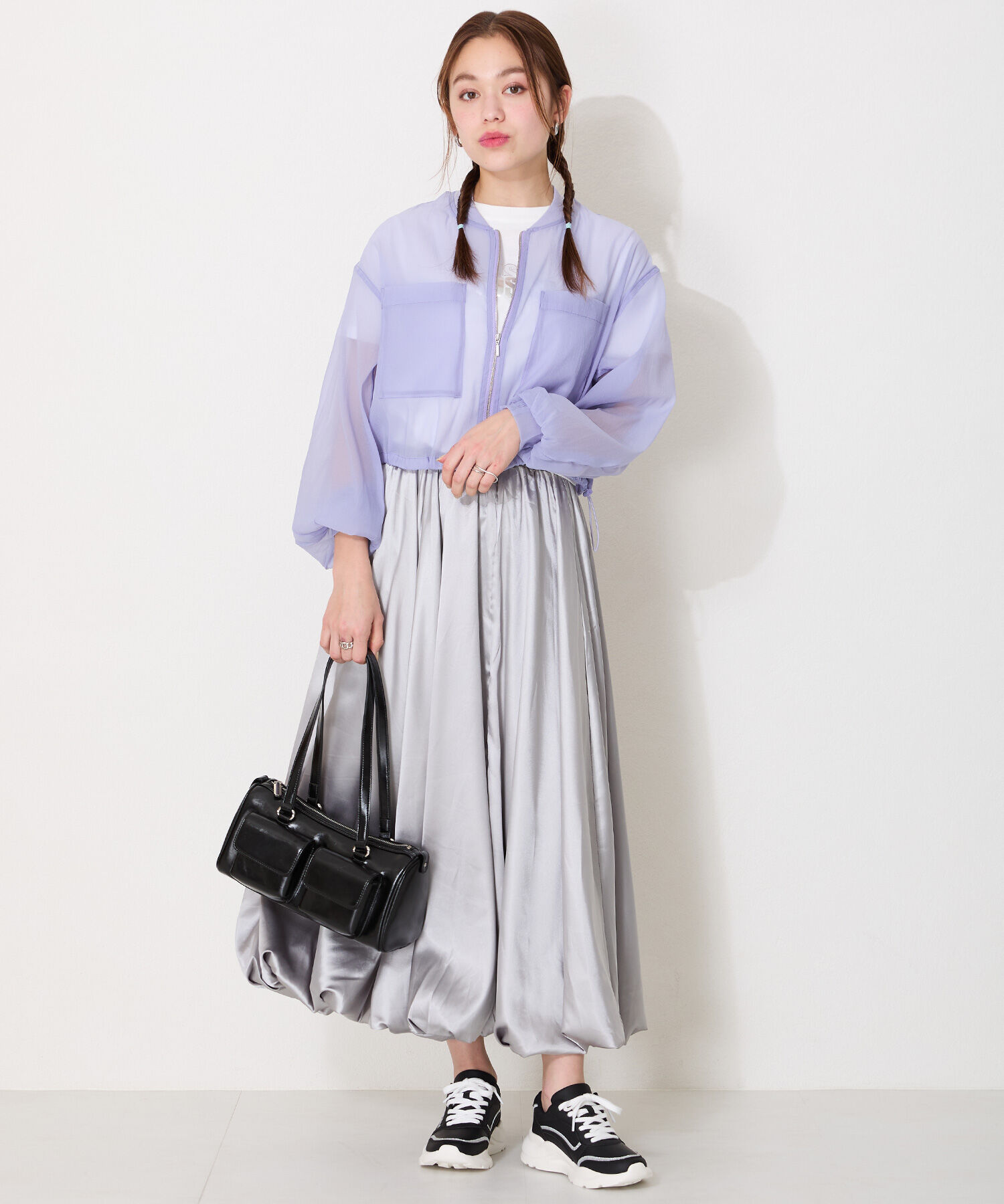 ORiental TRaffic「【トレンド】●2025春夏新作●ダブルポケットボストンバッグ/BA-247 ショルダーバッグ」|ボストンバッグ|