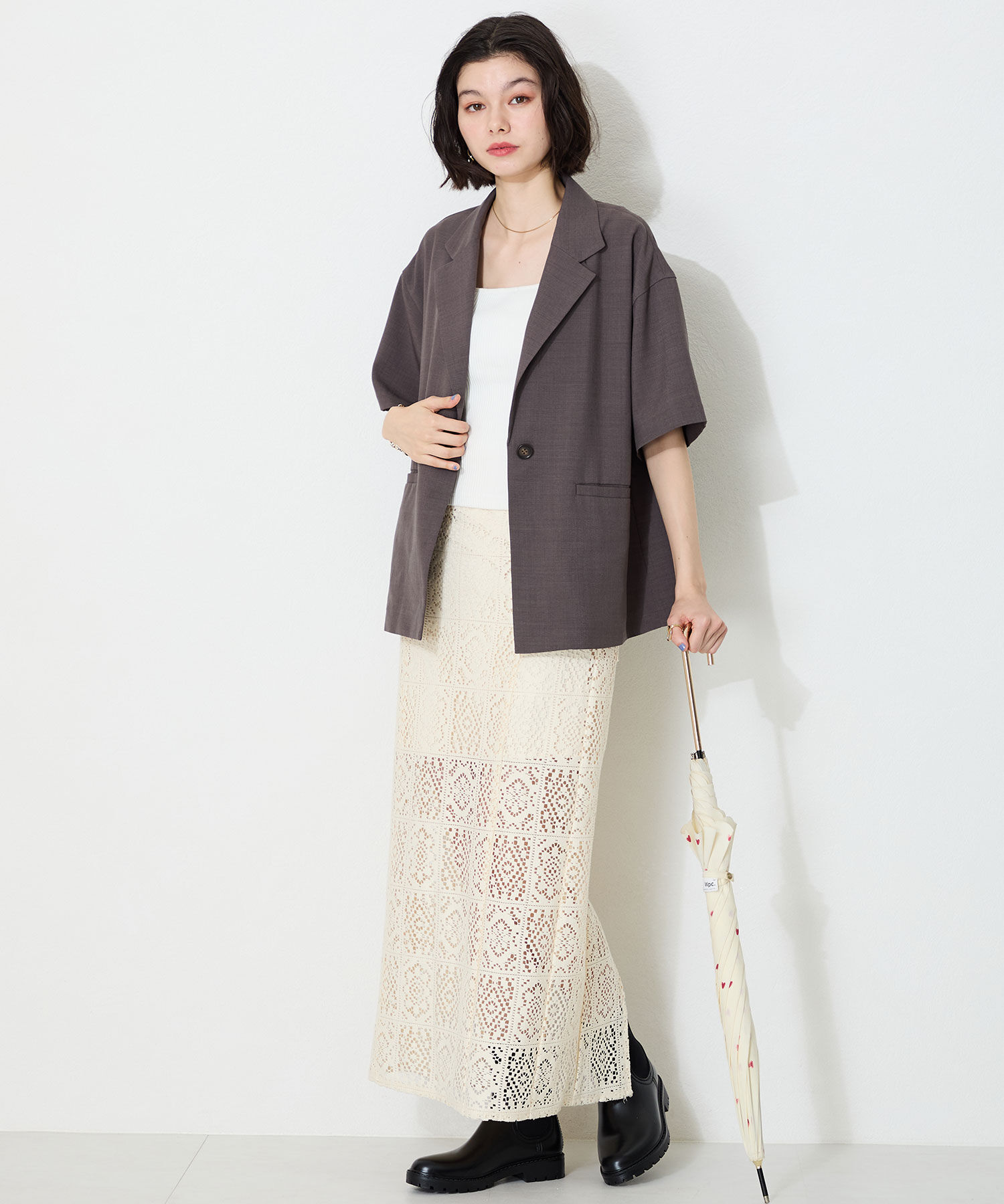 ORiental TRaffic「【防水】●2025春夏新作●サイドネオプレーンレインブーツ/R-0019 レインブーツ 人気 トレンド 売れてる」|ショートブーツ|