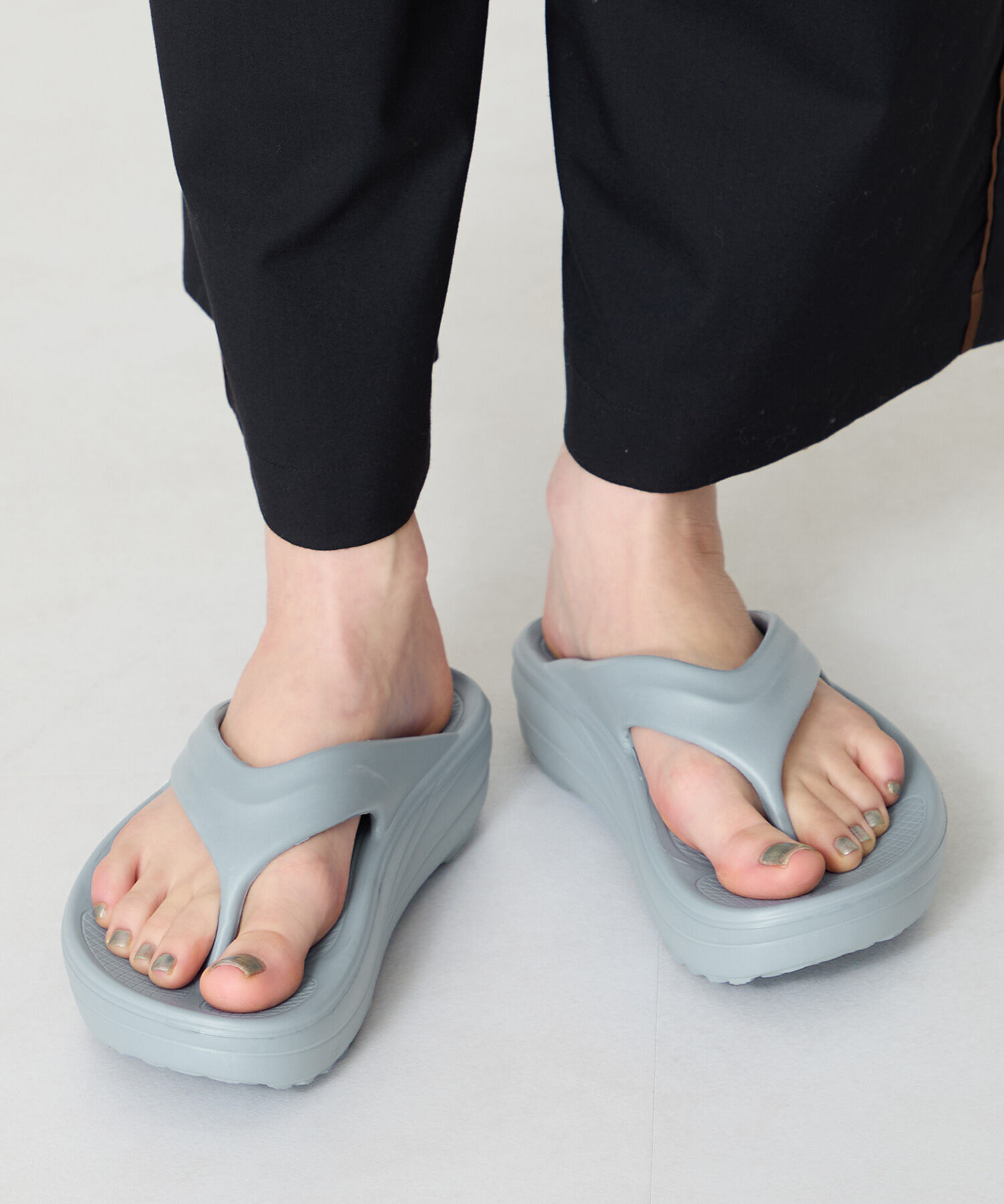 ORiental TRaffic「【リカバリーサンダル】●大人気アイテム●厚底EVAトングサンダル/OT3226 厚底 トング サンダル 」|サンダル|