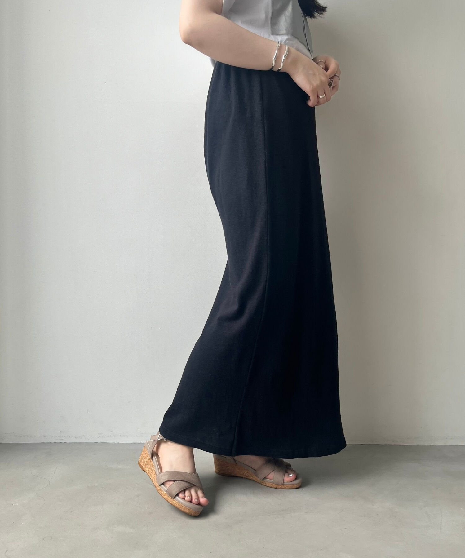 WA Oriental TRaffic「●2025春夏新作●アーモンドトゥクロスウエッジサンダル/52201 サンダル トレンド 人気 クッション」|サンダル|