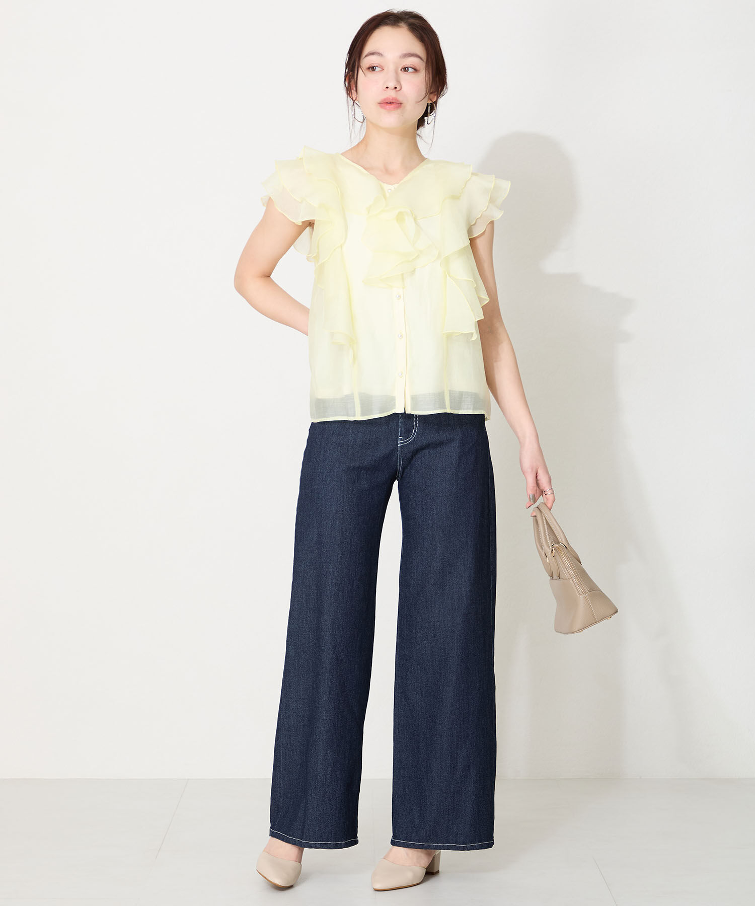 ORiental TRaffic「【WEB限定】アーモンドトゥ セパレートパンプス /55103 ストラップパンプス 太ヒール オフィス」|パンプス|