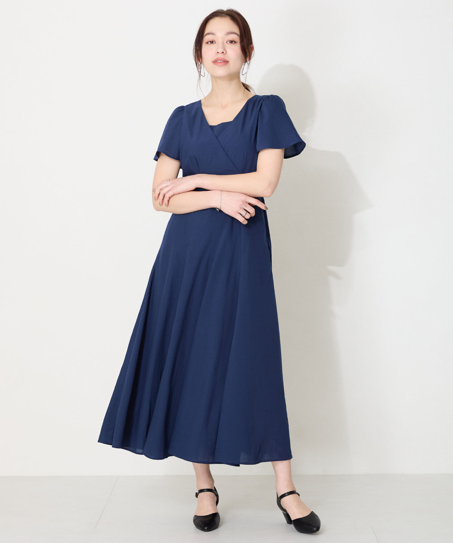 ORiental TRaffic「【WEB限定】アーモンドトゥ セパレートパンプス /55103 ストラップパンプス 太ヒール オフィス」|パンプス|