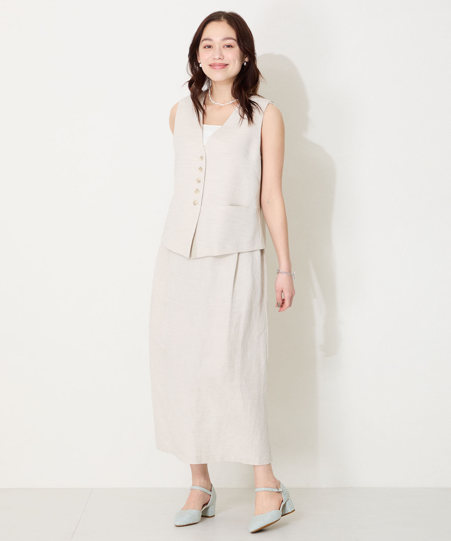 ORiental TRaffic「【WEB限定】アーモンドトゥ セパレートパンプス /55103 ストラップパンプス 太ヒール オフィス」|パンプス|