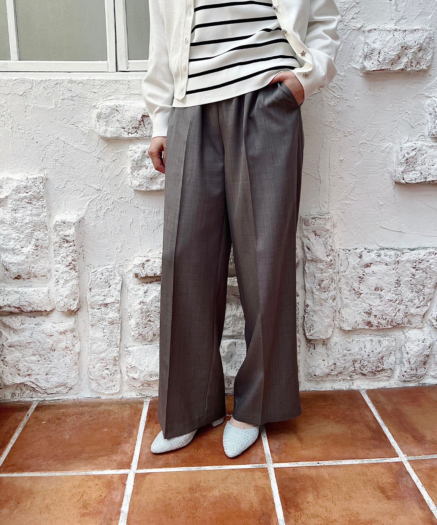 ORiental TRaffic「【WEB限定】アーモンドトゥ セパレートパンプス /55103 ストラップパンプス 太ヒール オフィス」|パンプス|