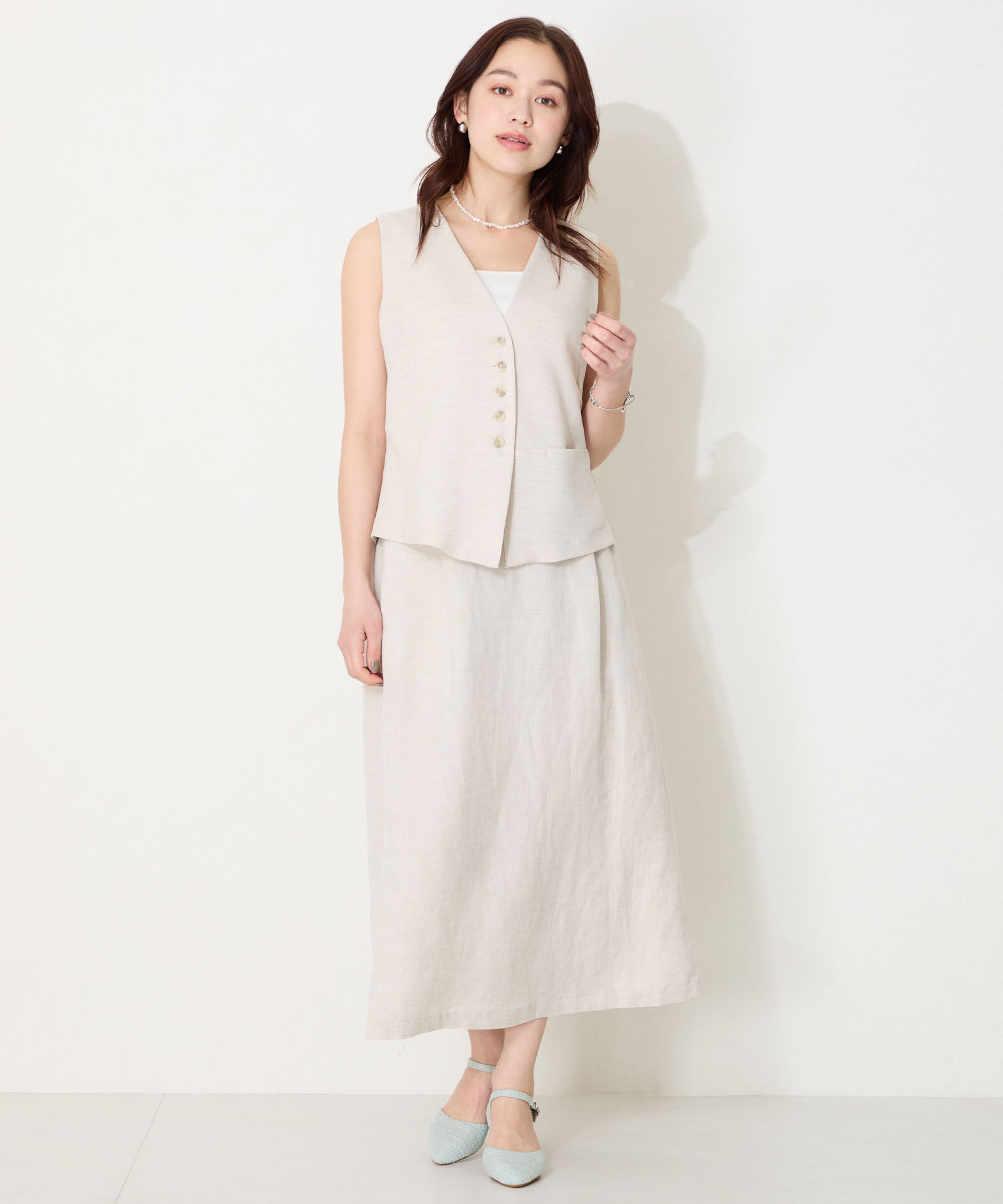 ORiental TRaffic「【WEB限定】アーモンドトゥ セパレートパンプス /55103 ストラップパンプス 太ヒール オフィス」|パンプス|