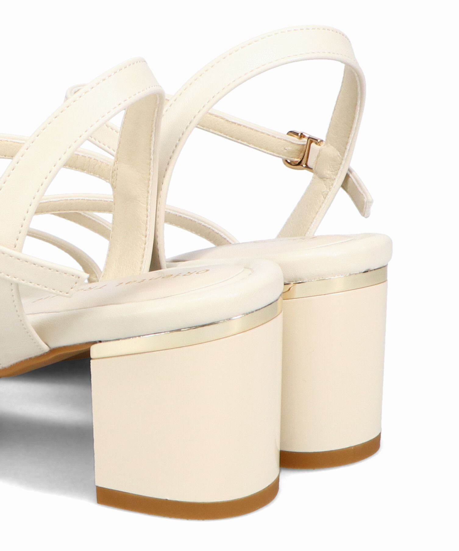 ORiental TRaffic「●2025春夏新作●アシンメトリーストラップヒールサンダル/51230 サンダル 人気 トレンド ヒール6.7cm」|サンダル|