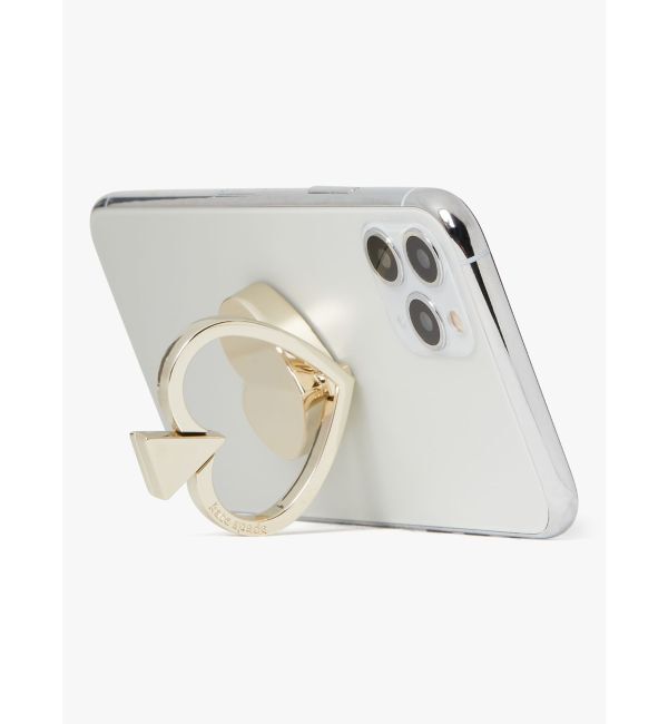 kate spade new york「テック アクセサリー スペード ハート リング スタンド」|モバイルケース|