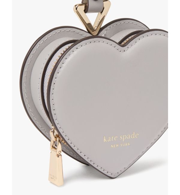 kate spade new york「リブ ハート コイン パース」|ストラップ|