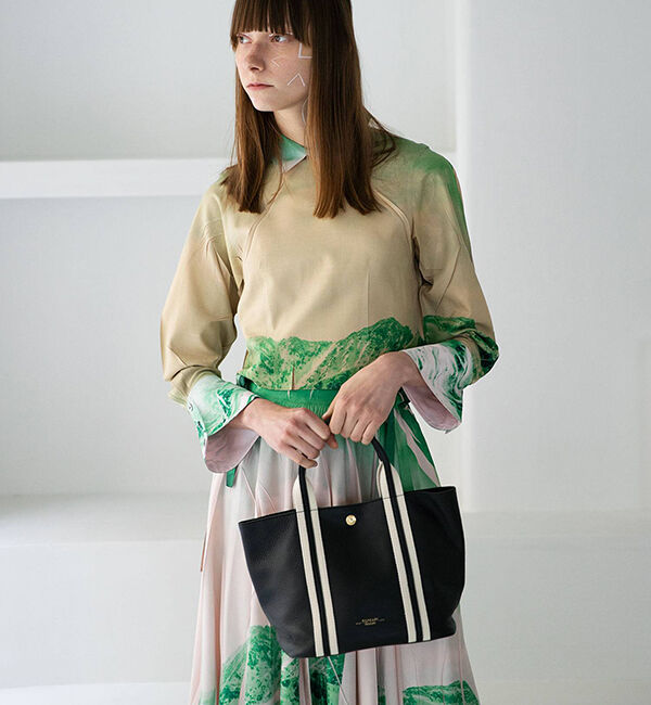 TOPKAPI TREASURE「ソフトシュリンク テープコンビ ミニ トート バッグ ショルダーベルト付」|トートバッグ|