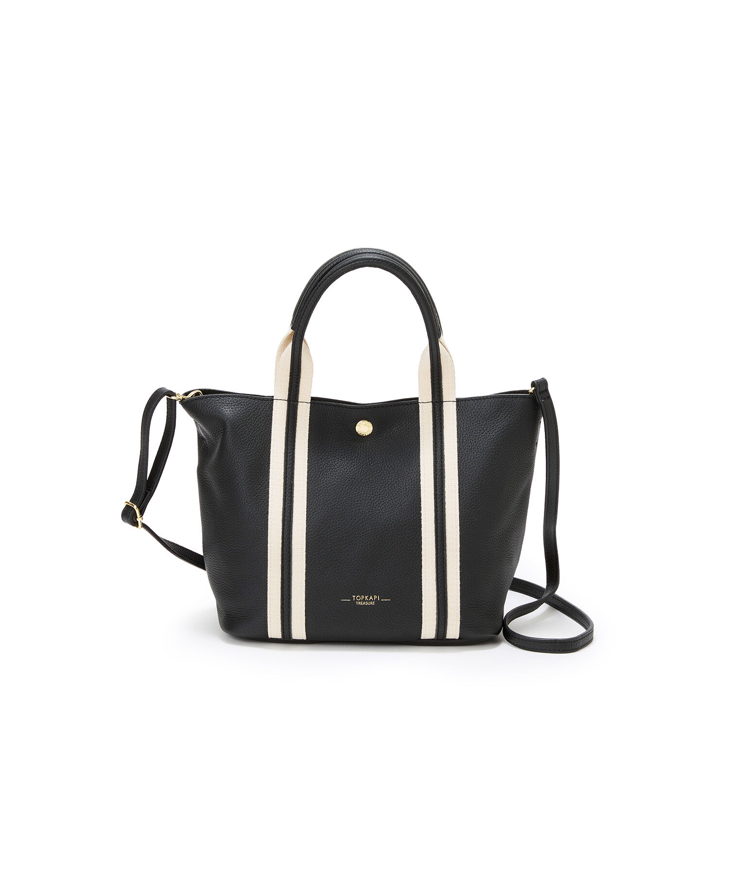 TOPKAPI TREASURE「ソフトシュリンク テープコンビ ミニ トート バッグ ショルダーベルト付」|トートバッグ|