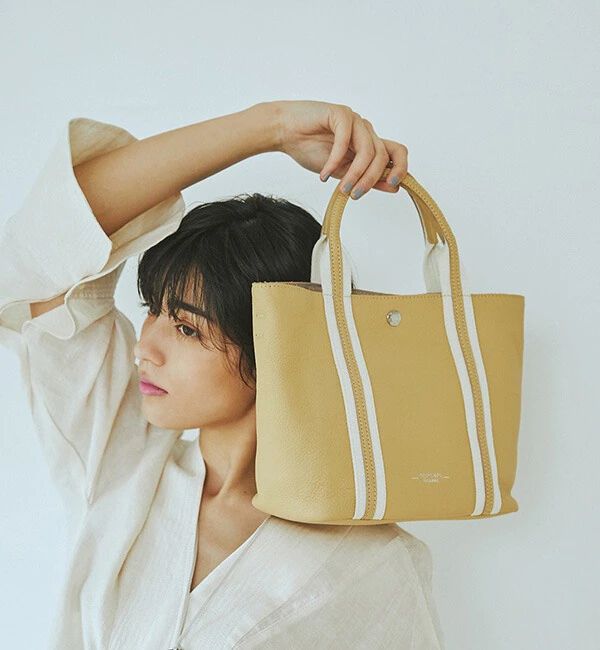 TOPKAPI TREASURE「ソフトシュリンク テープコンビ ミニ トート バッグ ショルダーベルト付」|トートバッグ|