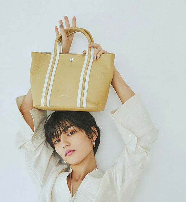 TOPKAPI TREASURE「ソフトシュリンク テープコンビ ミニ トート バッグ ショルダーベルト付」|トートバッグ|