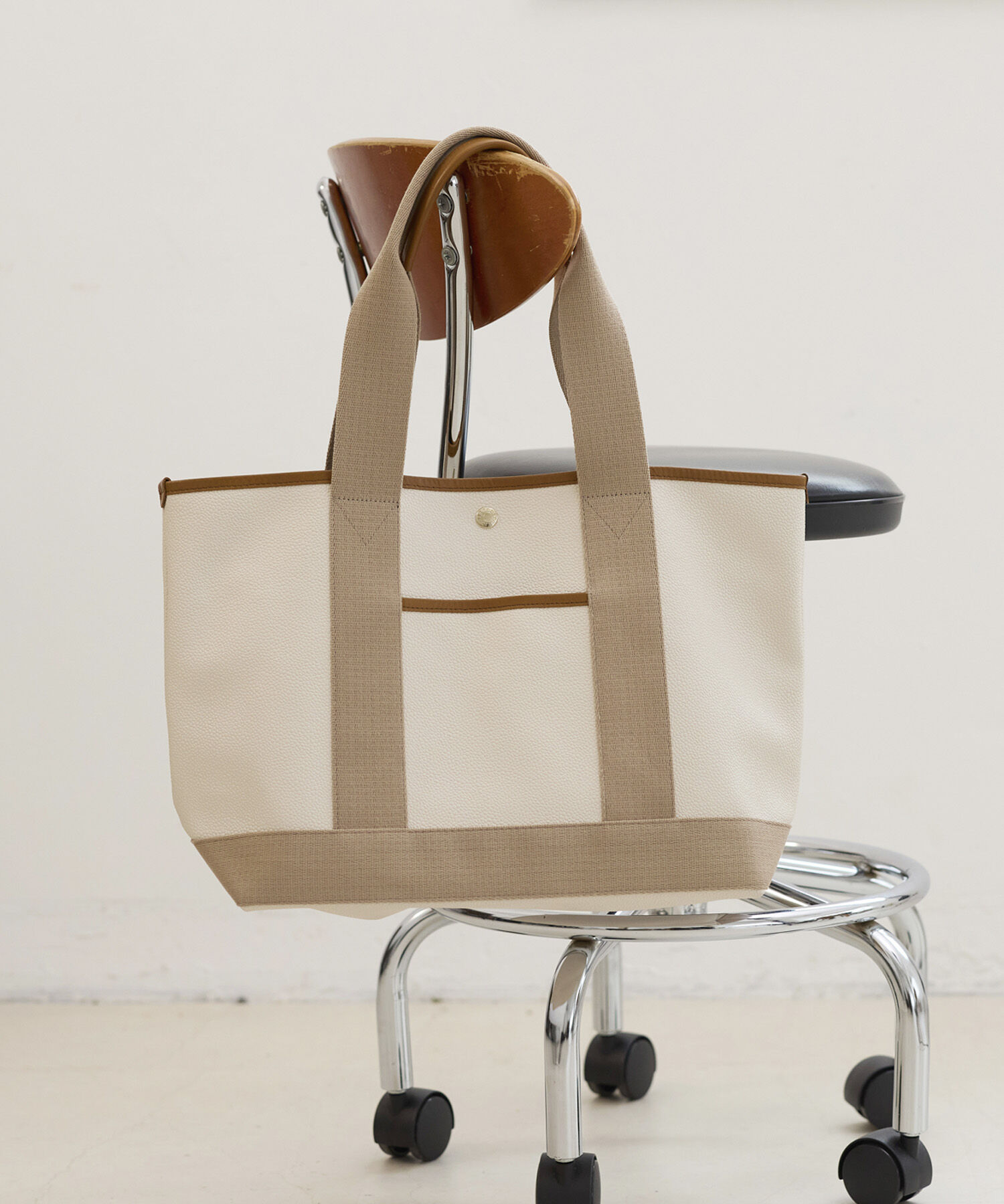 TOPKAPI BREATH「【Breath TOPKAPI】SCOTCH GRAIN スコッチグレイン ロングハンドル トートバッグ L」|トートバッグ|