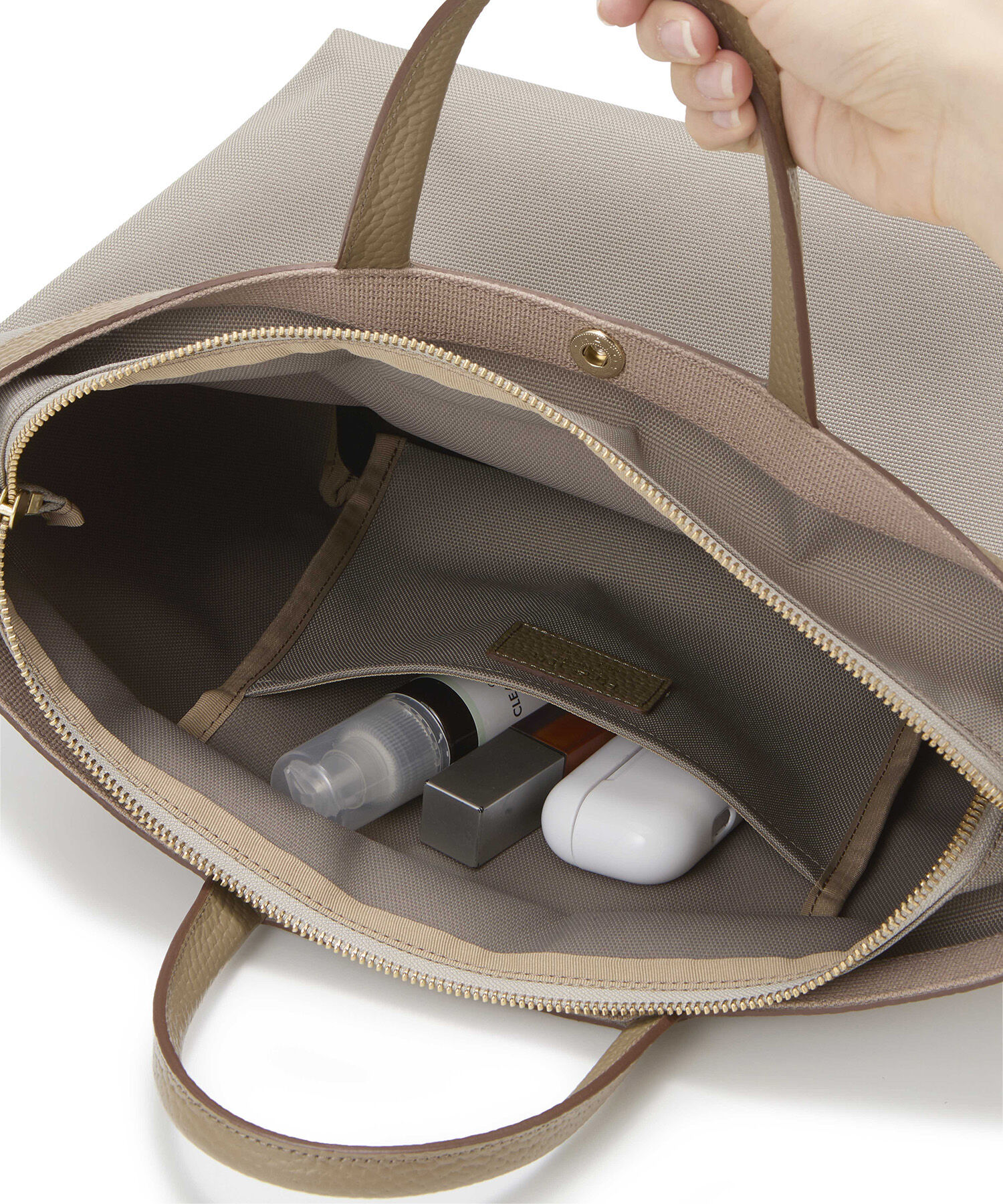 TOPKAPI BREATH「【Breath TOPKAPI】NORM ノーム リサイクル ポリエステル シュリンクレザー コンビ B5 トート バッグ」|トートバッグ|