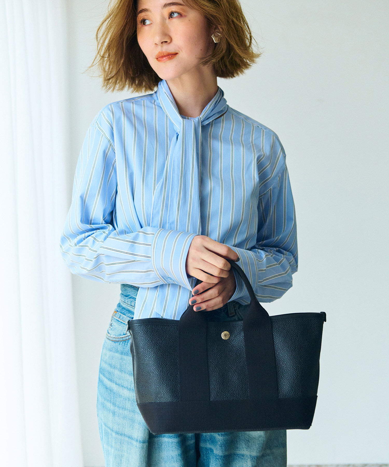 TOPKAPI BREATH「【Breath TOPKAPI】SCOTCH GRAIN スコッチグレイン ショルダー付き ミニ トート バッグ 」|トートバッグ|