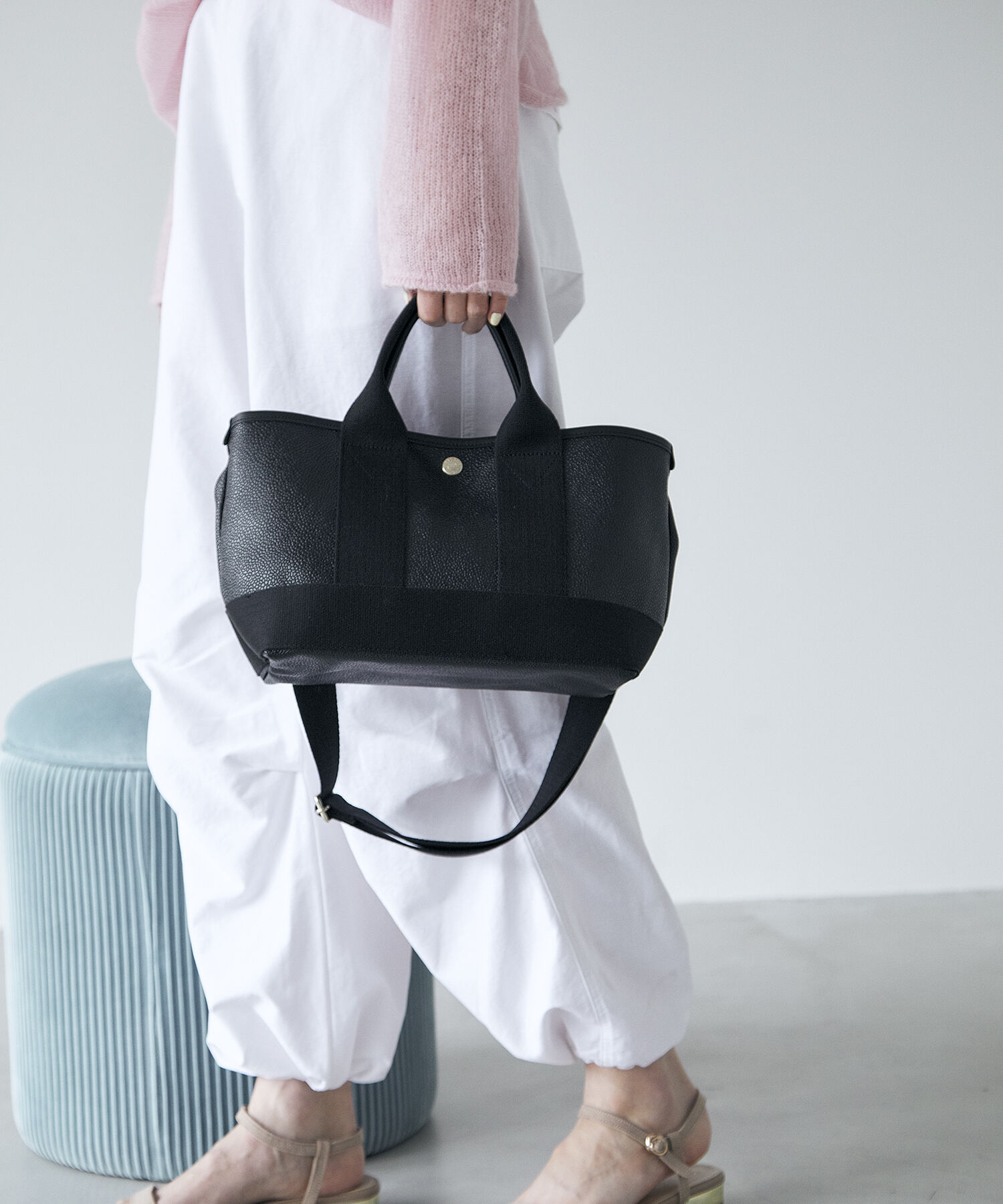 TOPKAPI BREATH「【Breath TOPKAPI】SCOTCH GRAIN スコッチグレイン ショルダー付き ミニ トート バッグ 」|トートバッグ|