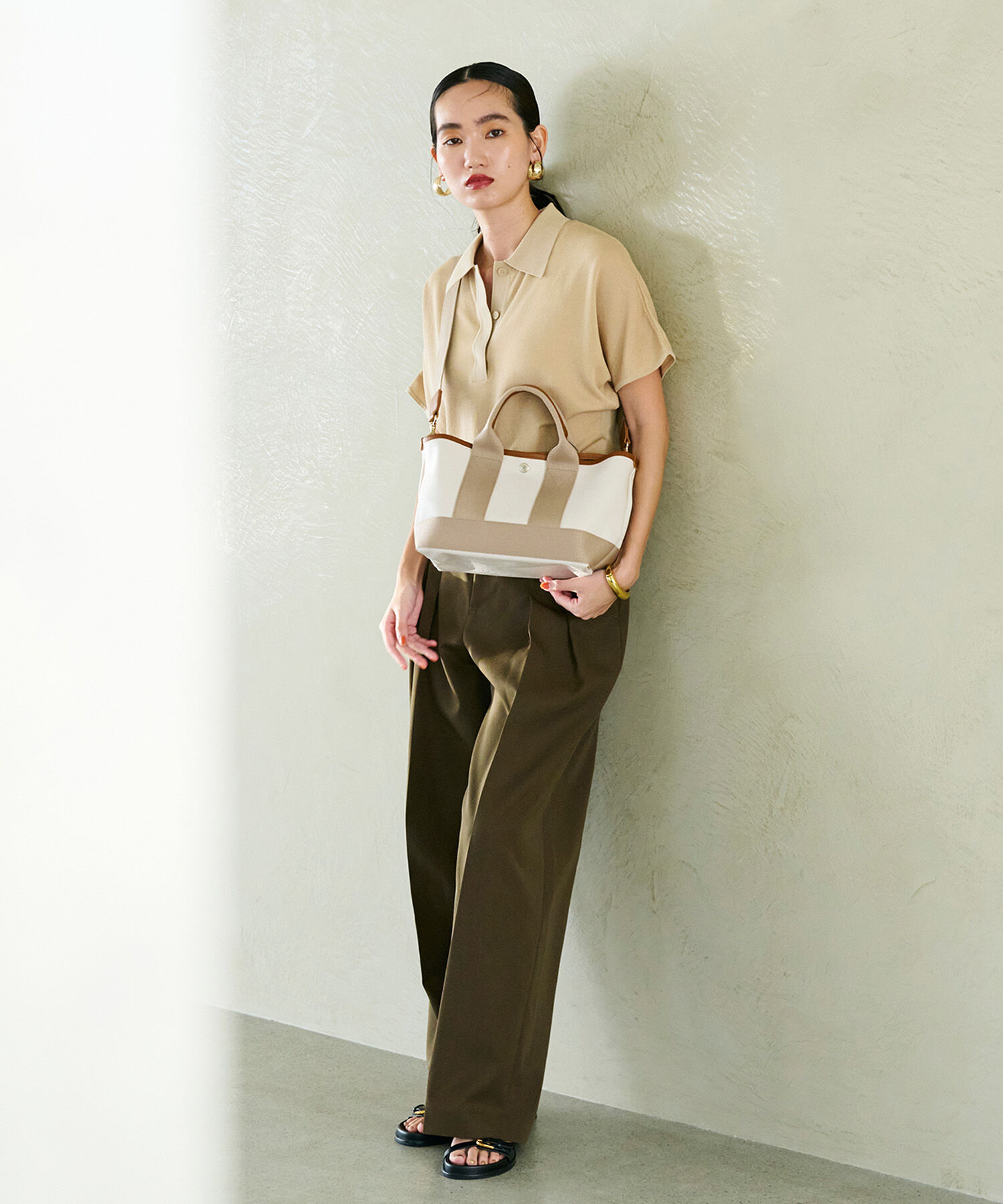 TOPKAPI BREATH「【Breath TOPKAPI】SCOTCH GRAIN スコッチグレイン ショルダー付き ミニ トート バッグ 」|トートバッグ|