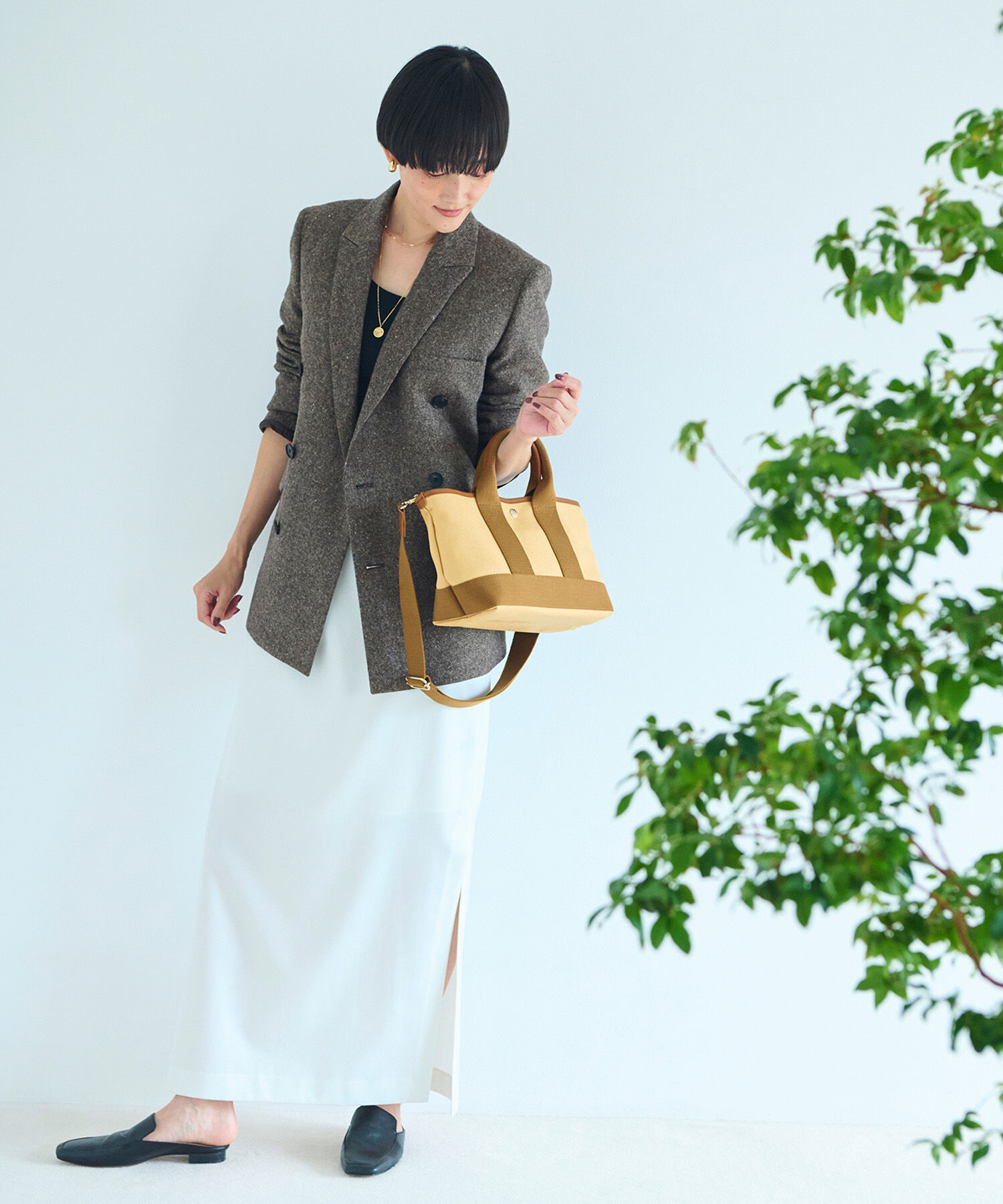 TOPKAPI BREATH「【Breath TOPKAPI】SCOTCH GRAIN スコッチグレイン ショルダー付き ミニ トート バッグ 」|トートバッグ|