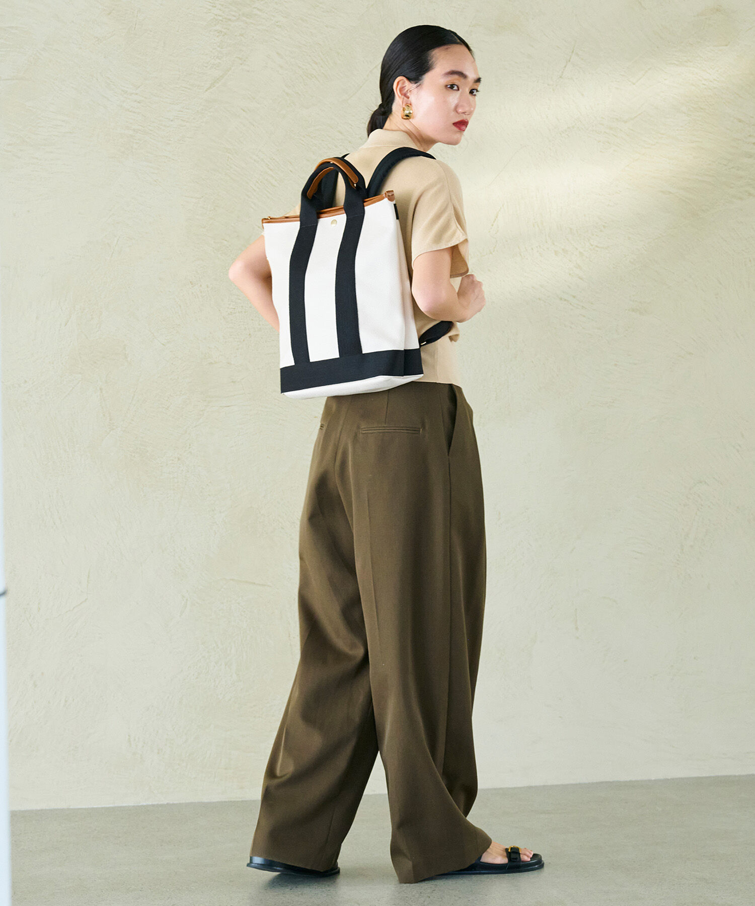 TOPKAPI BREATH「【Breath TOPKAPI】SCOTCH GRAIN スコッチグレイン A4 トート リュック / バックパック 撥水」|トートバッグ|