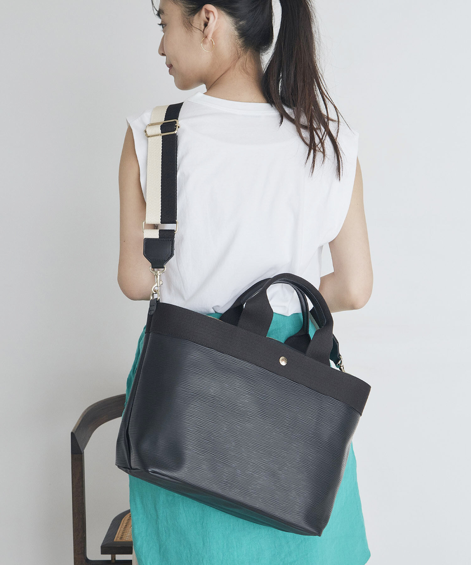 TOPKAPI BREATH「【Breath TOPKAPI】50mm バイカラーテープ ショルダー ベルト」|ショルダー・メッセンジャー|