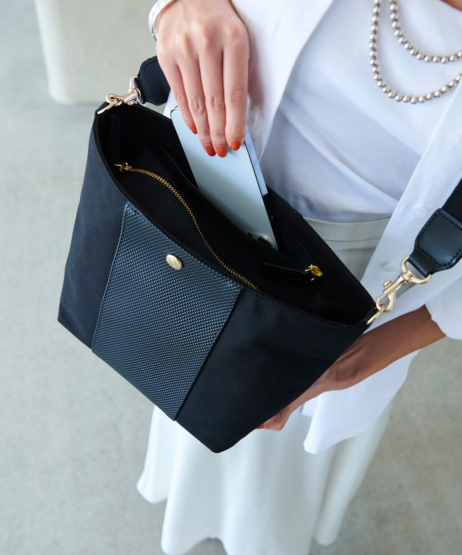 TOPKAPI BREATH「【Breath TOPKAPI】RHOMBUS ランバス ナイロン コンビ ミニ ショルダーバッグ」|ショルダー・メッセンジャー|