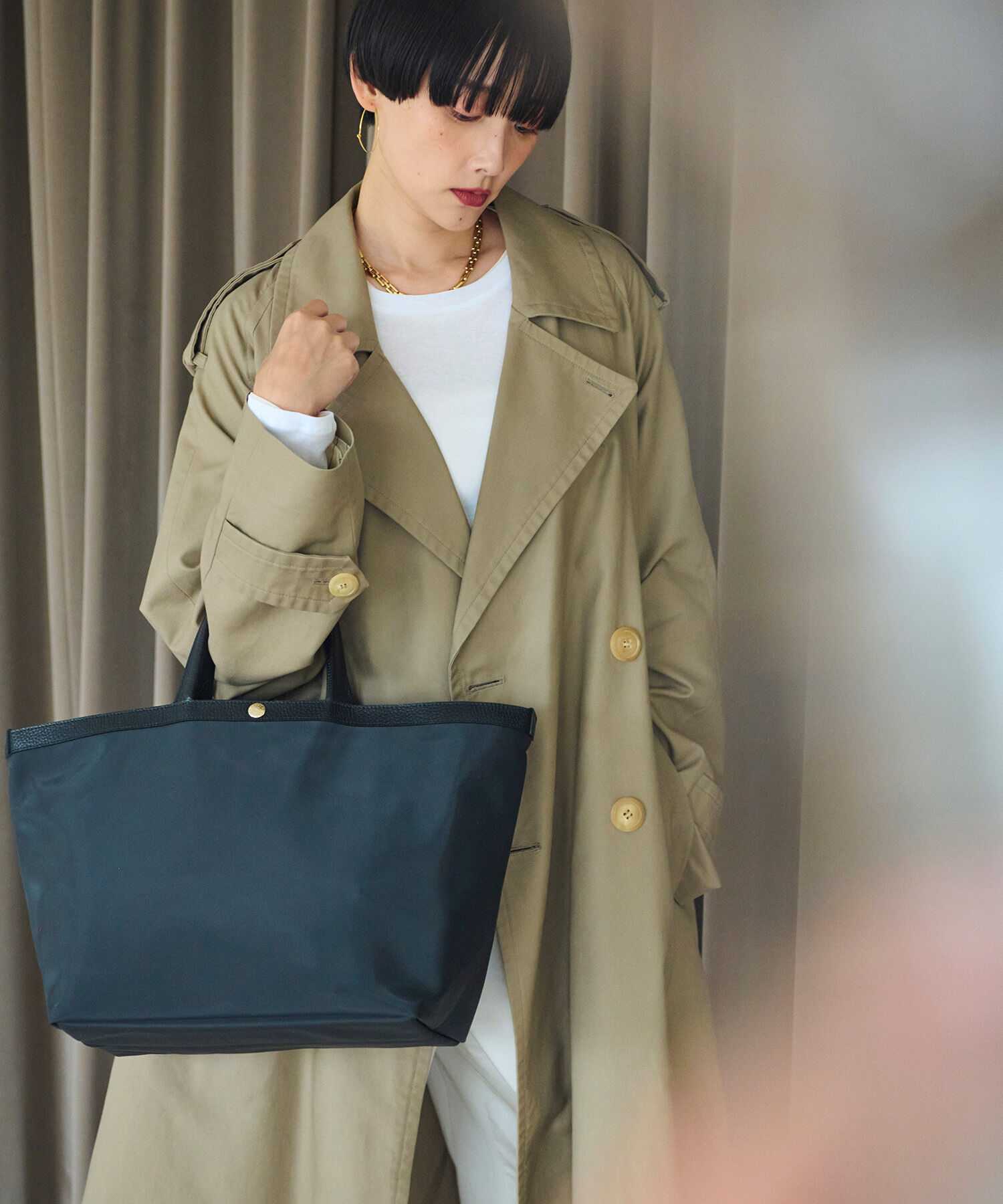 TOPKAPI BREATH「【Breath TOPKAPI】Bright ブライト スリーポケット A4 トートバッグ」|トートバッグ|