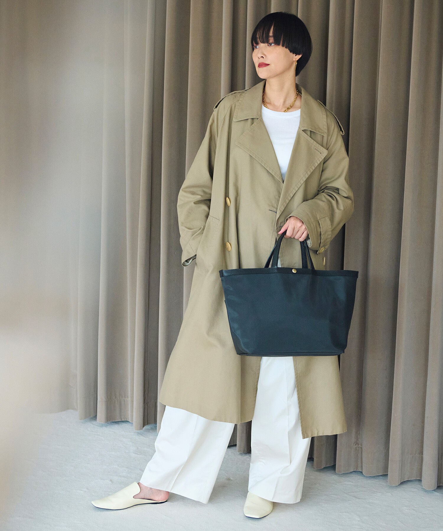 TOPKAPI BREATH「【Breath TOPKAPI】Bright ブライト スリーポケット A4 トートバッグ」|トートバッグ|