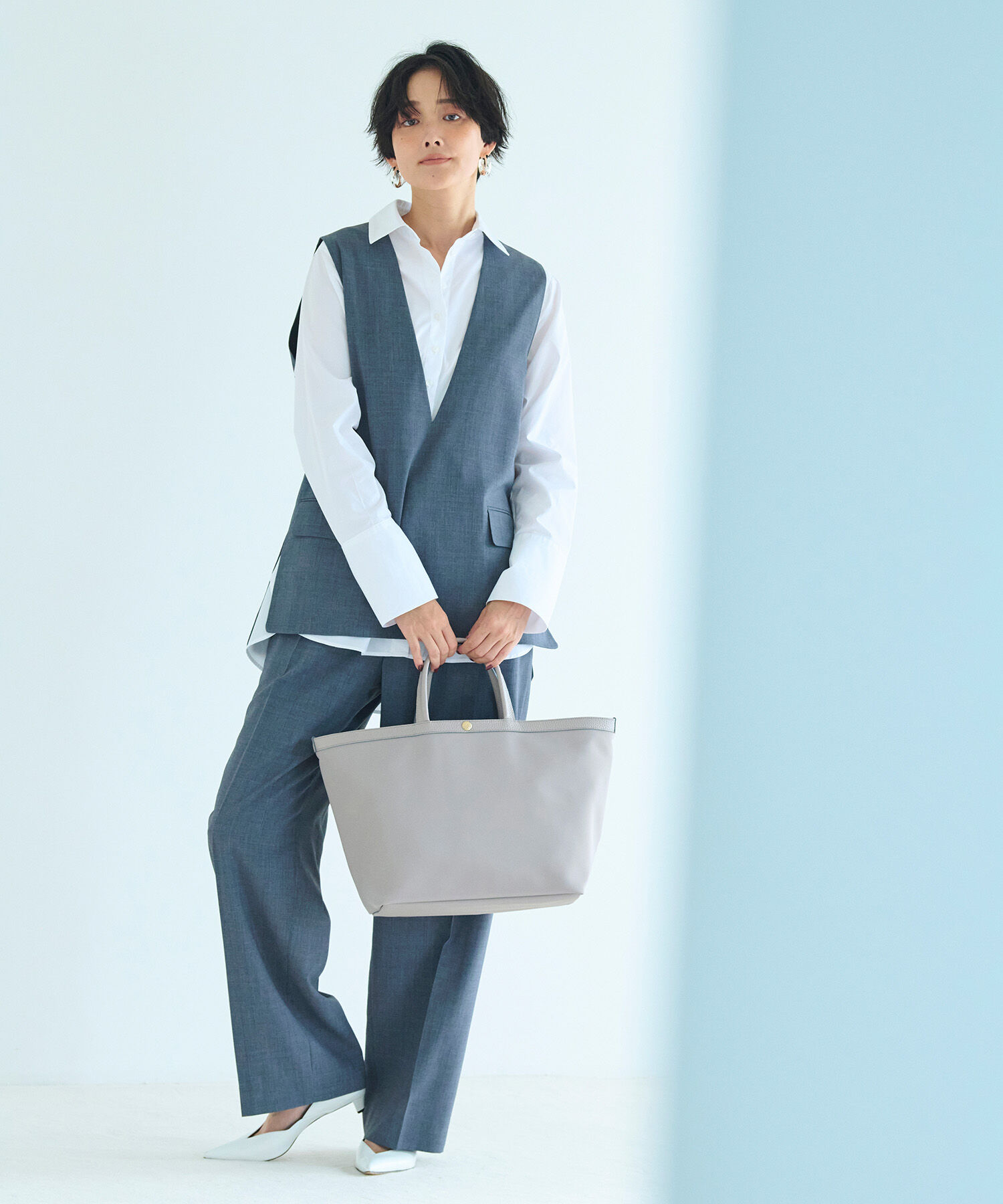 TOPKAPI BREATH「【Breath TOPKAPI】Bright ブライト スリーポケット A4 トートバッグ」|トートバッグ|