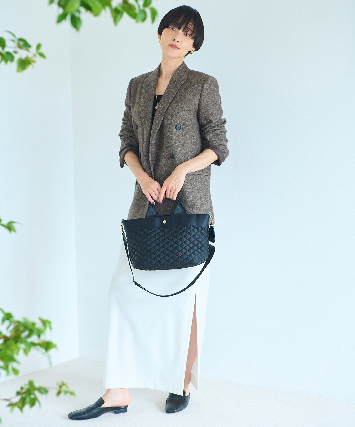 TOPKAPI BREATH「【Breath TOPKAPI】RIPPLE リプル キルティング ショルダー付き B5 トートバッグ 撥水 / 軽量」|トートバッグ|