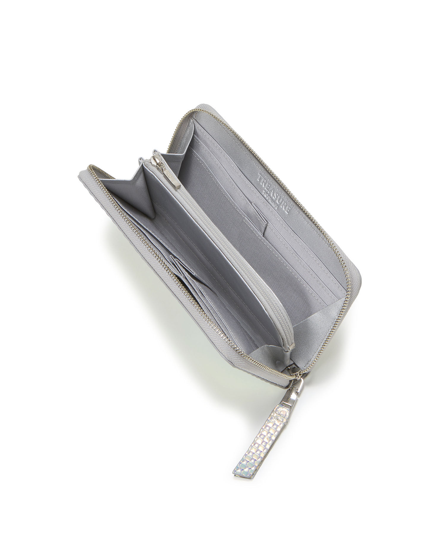 TOPKAPI TREASURE「【TREASURE TOPKAPI】エンボスレザー ホログラム ラウンド 長財布」|財布|