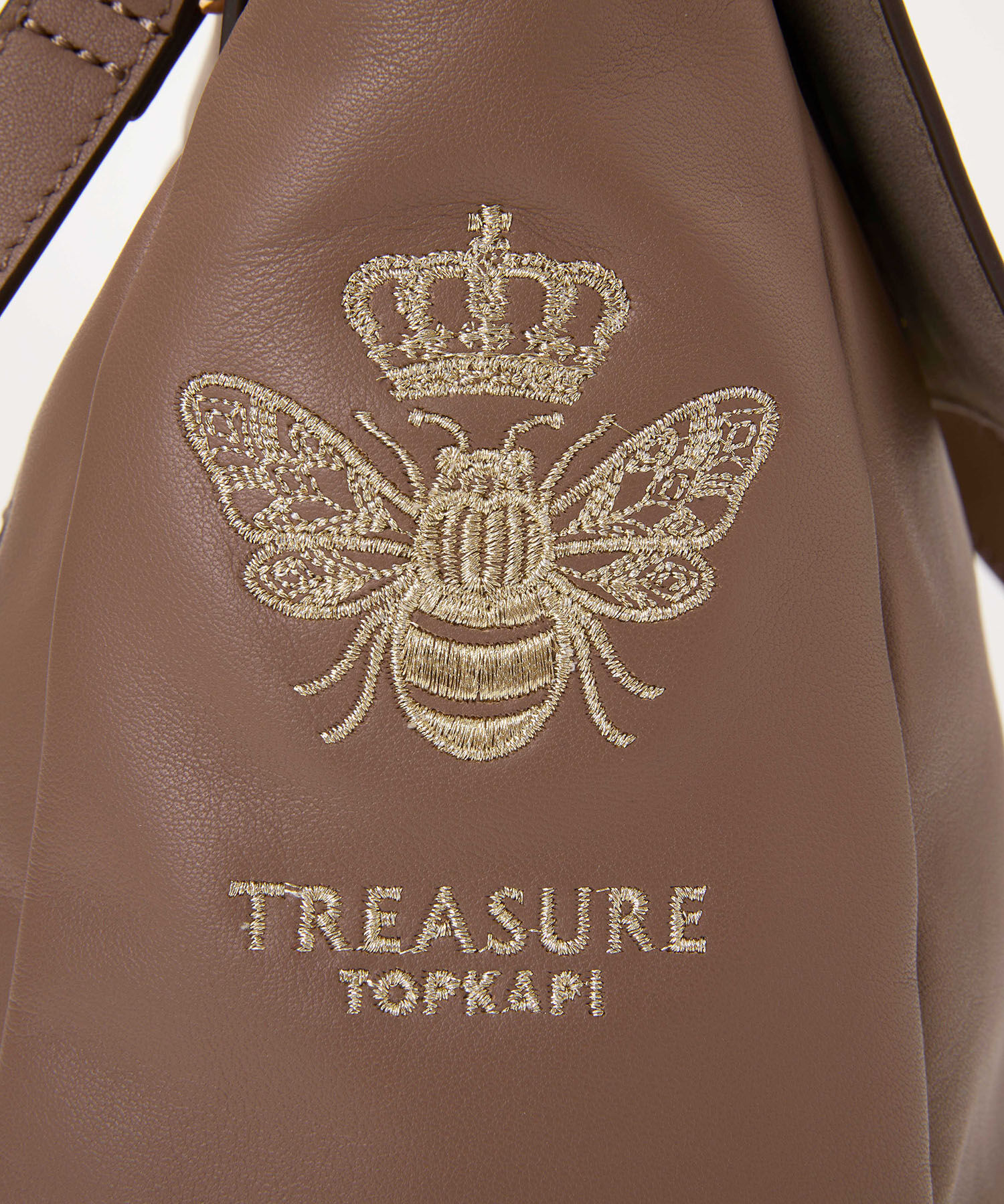 TOPKAPI TREASURE「【TREASURE TOPKAPI】スムースレザー ハチ 刺しゅう ショルダーバッグ」|ショルダー・メッセンジャー|