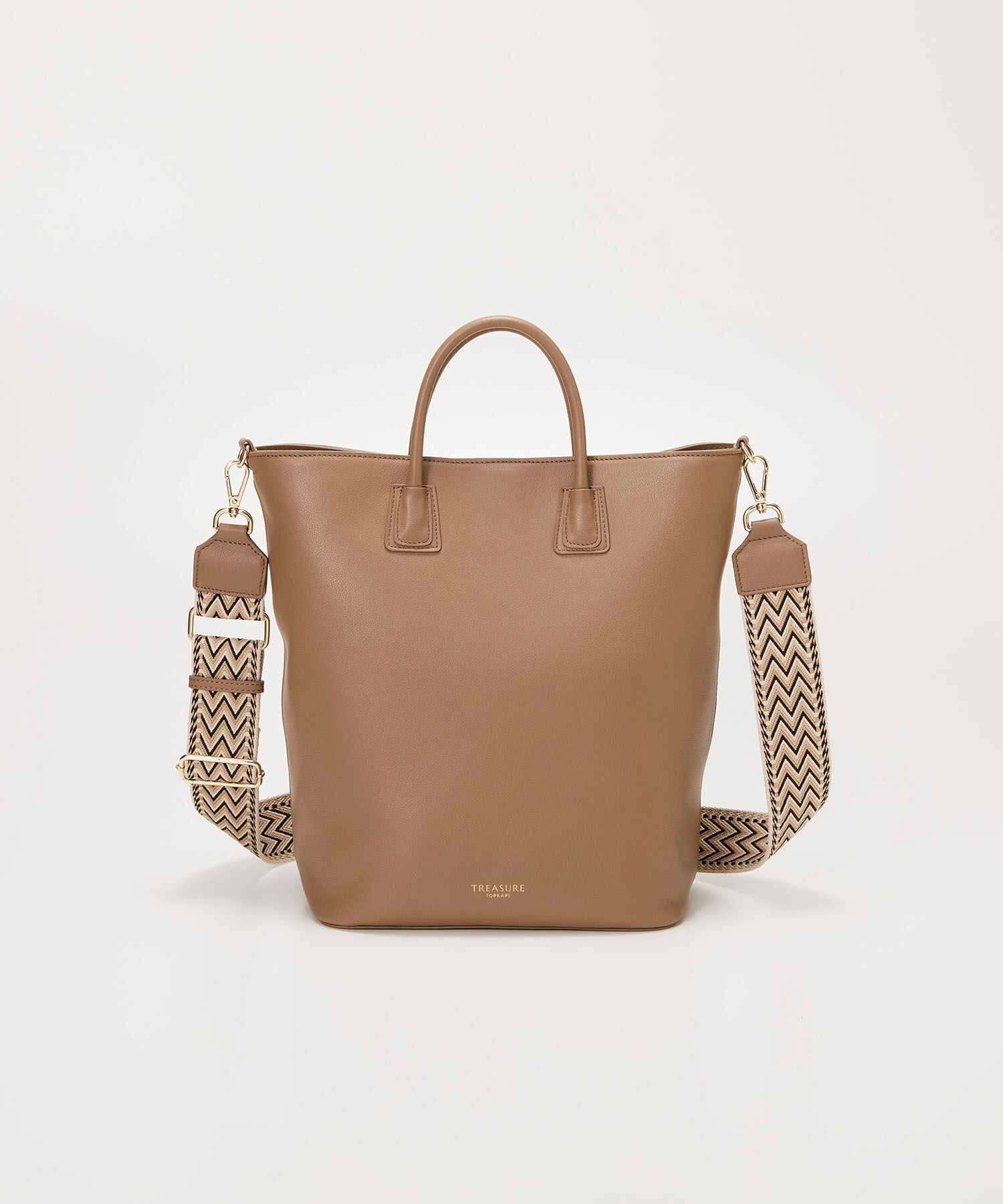 TOPKAPI TREASURE「【TREASURE TOPKAPI】スムースレザー 2way ショルダー付 トートバッグ」|トートバッグ|