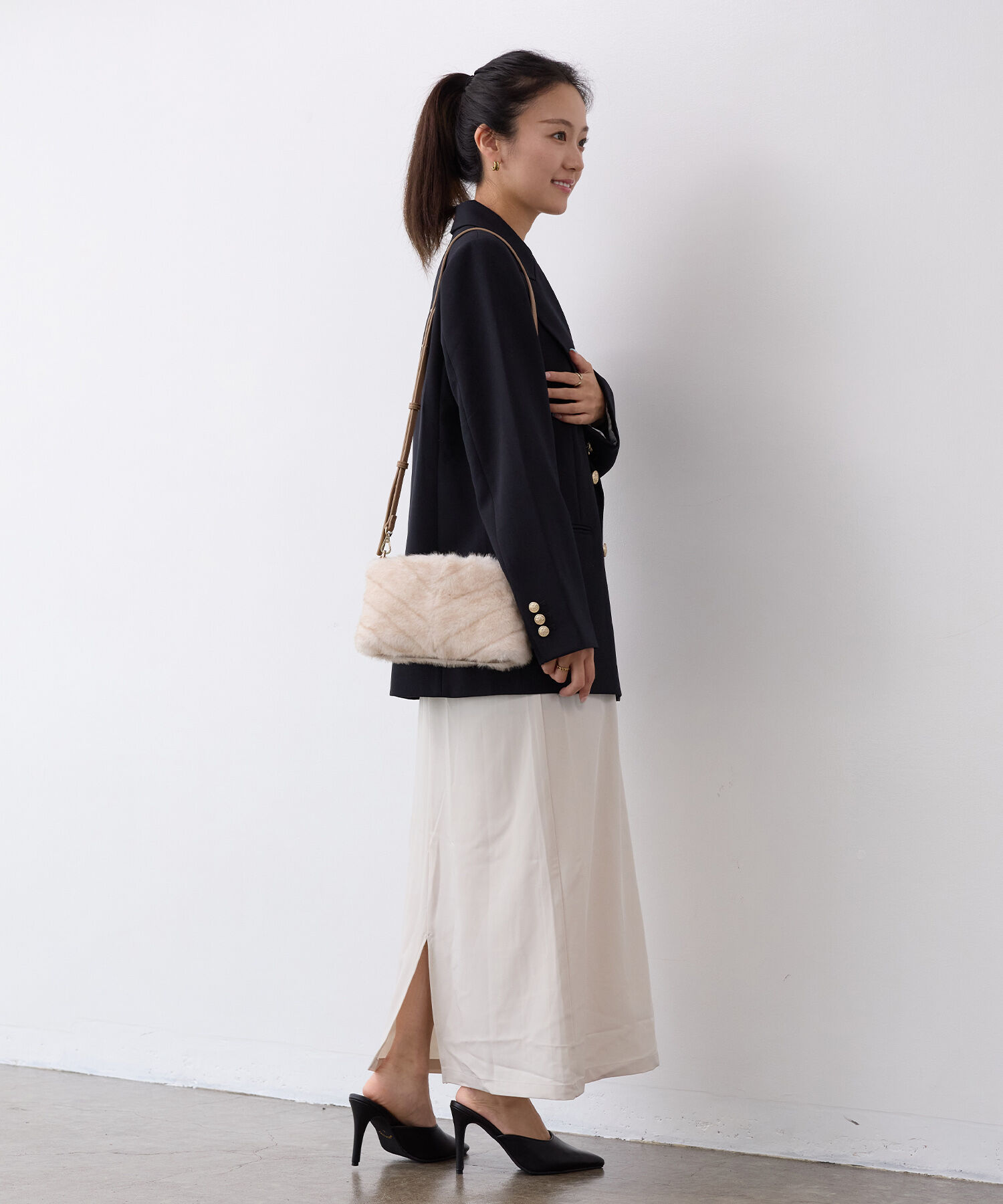 TOPKAPI TREASURE「【TREASURE TOPKAPI】フェイクファー チェーン付き ミニ ショルダー バッグ」|ショルダー・メッセンジャー|