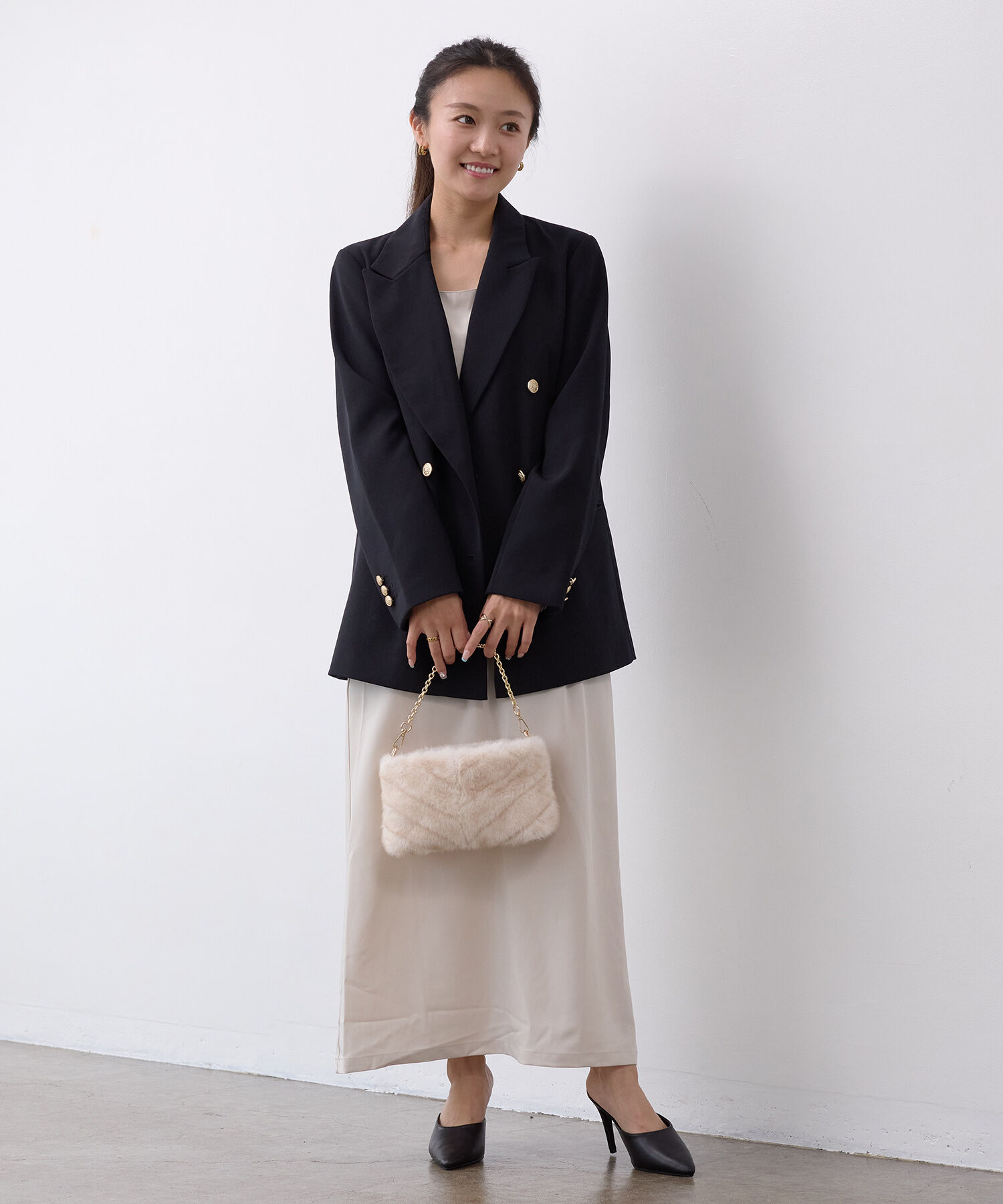 TOPKAPI TREASURE「【TREASURE TOPKAPI】フェイクファー チェーン付き ミニ ショルダー バッグ」|ショルダー・メッセンジャー|