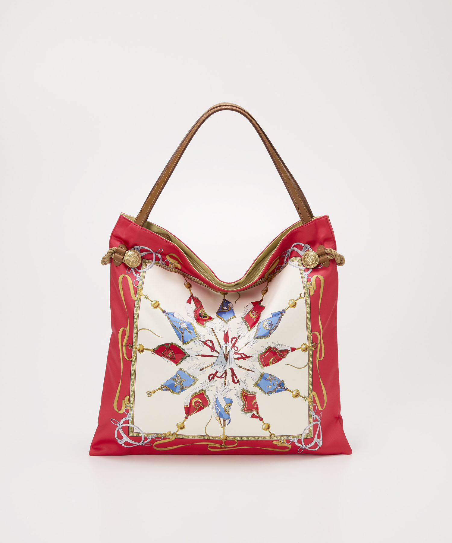 TOPKAPI TREASURE「【TREASURE TOPKAPI】マイルドサテン スカーフ柄 トートバッグ」|トートバッグ|