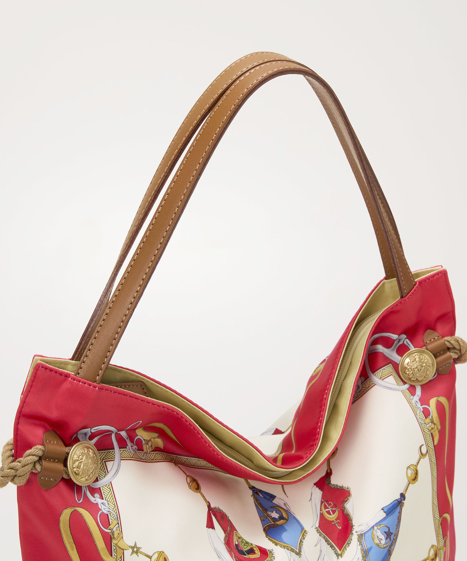 TOPKAPI TREASURE「【TREASURE TOPKAPI】マイルドサテン スカーフ柄 トートバッグ」|トートバッグ|